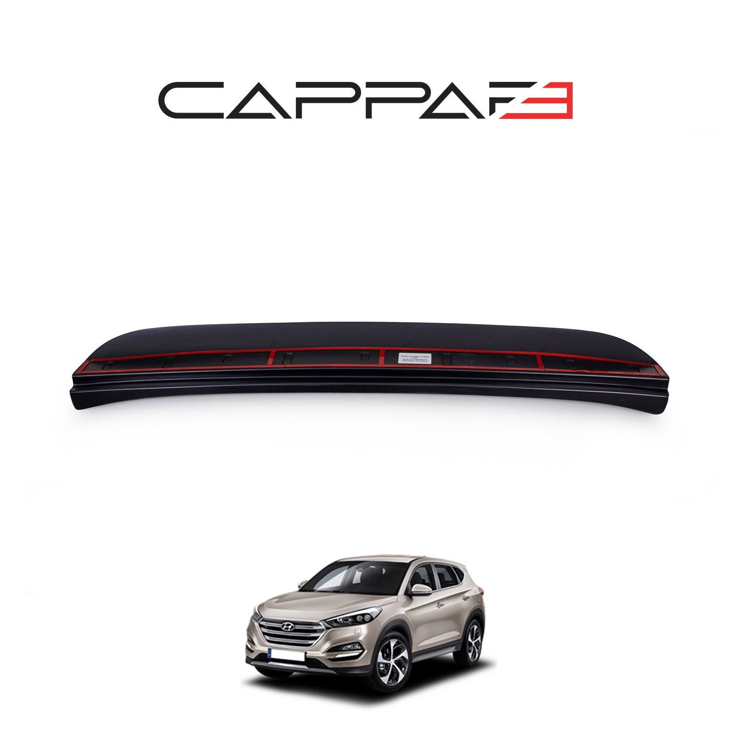 Hyundai Tucson 2016 - 2018 Rear Bumper Sill Protector Matt