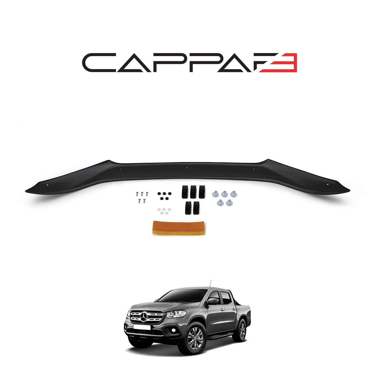 Mercedes X-Class 2017 Onwards Bonnet Deflector 3mm