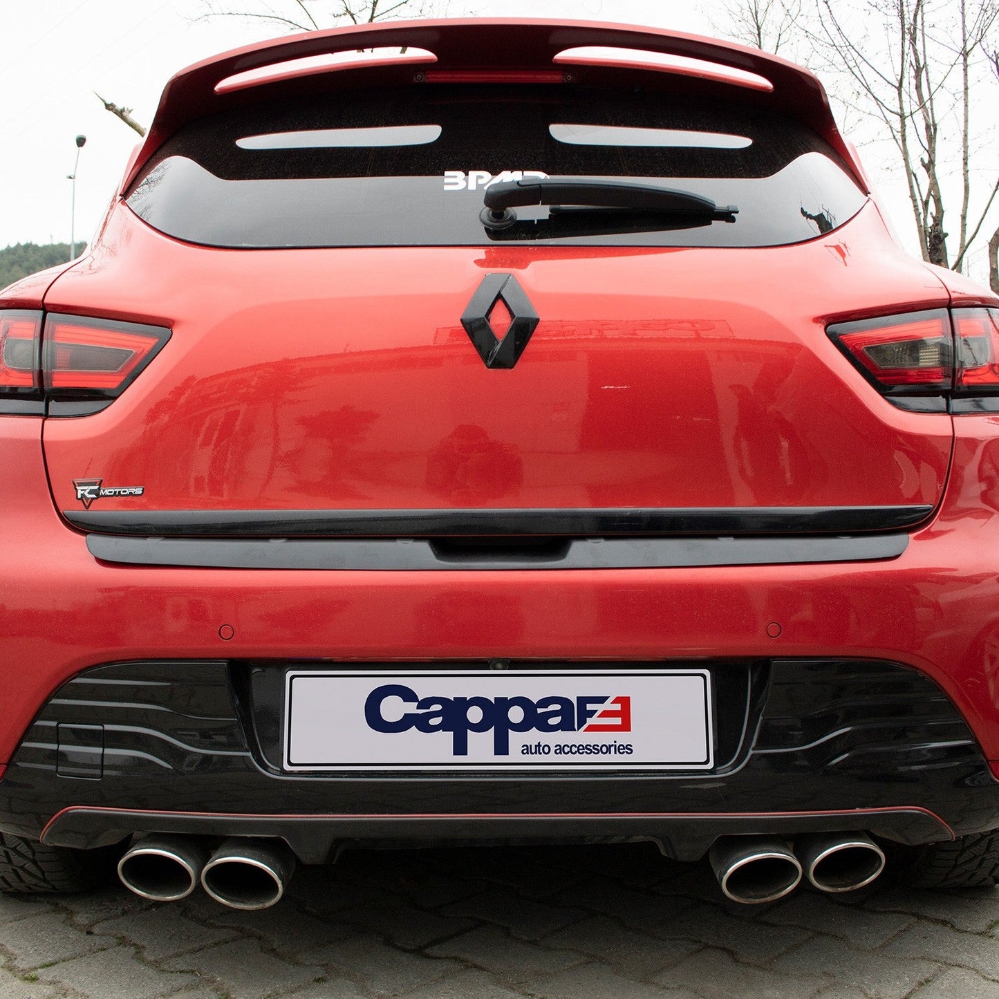 Renault Clio 2012 - 2020 Rear Bumper Sill Protector Matt