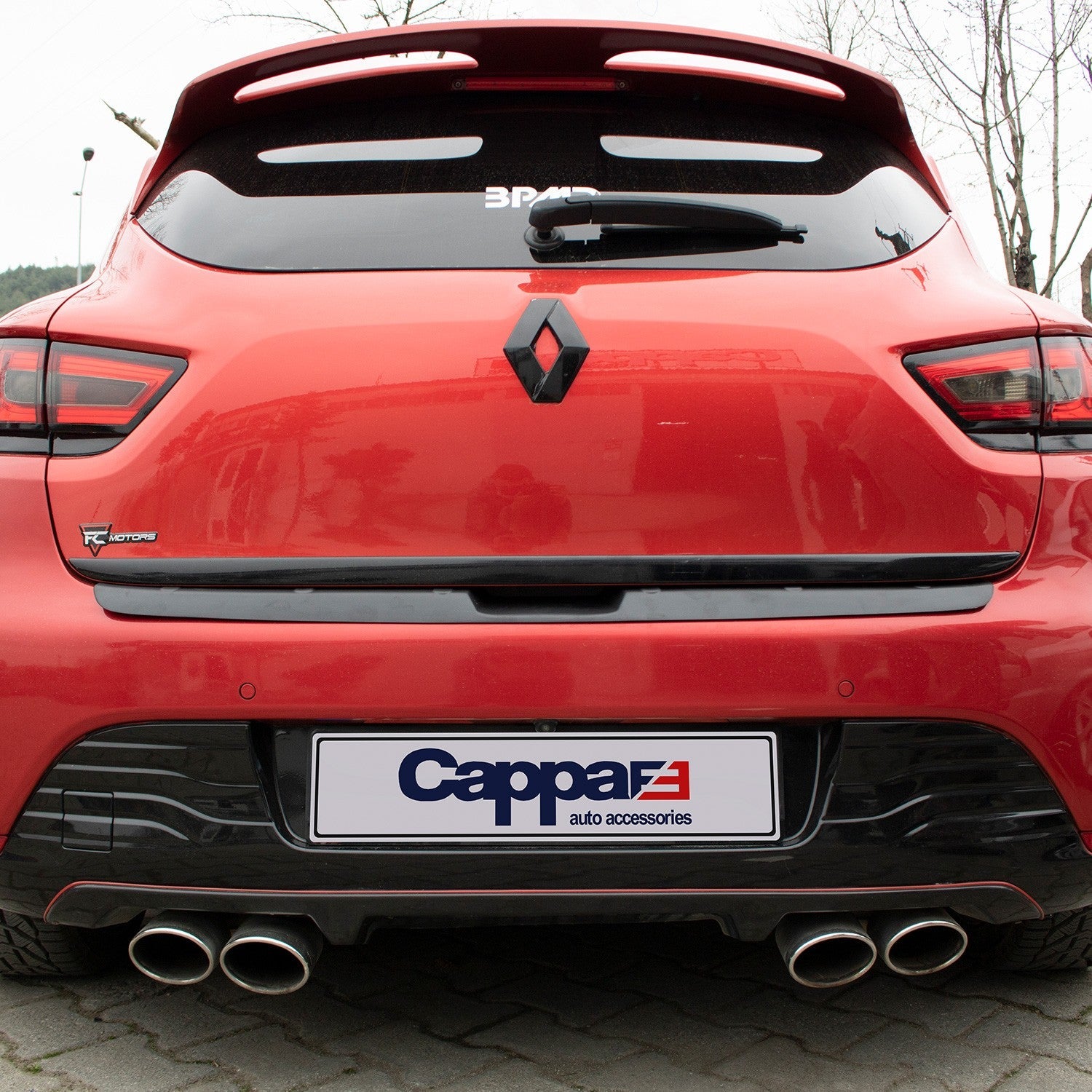 Renault Clio 2012 - 2020 Rear Bumper Sill Protector Matt