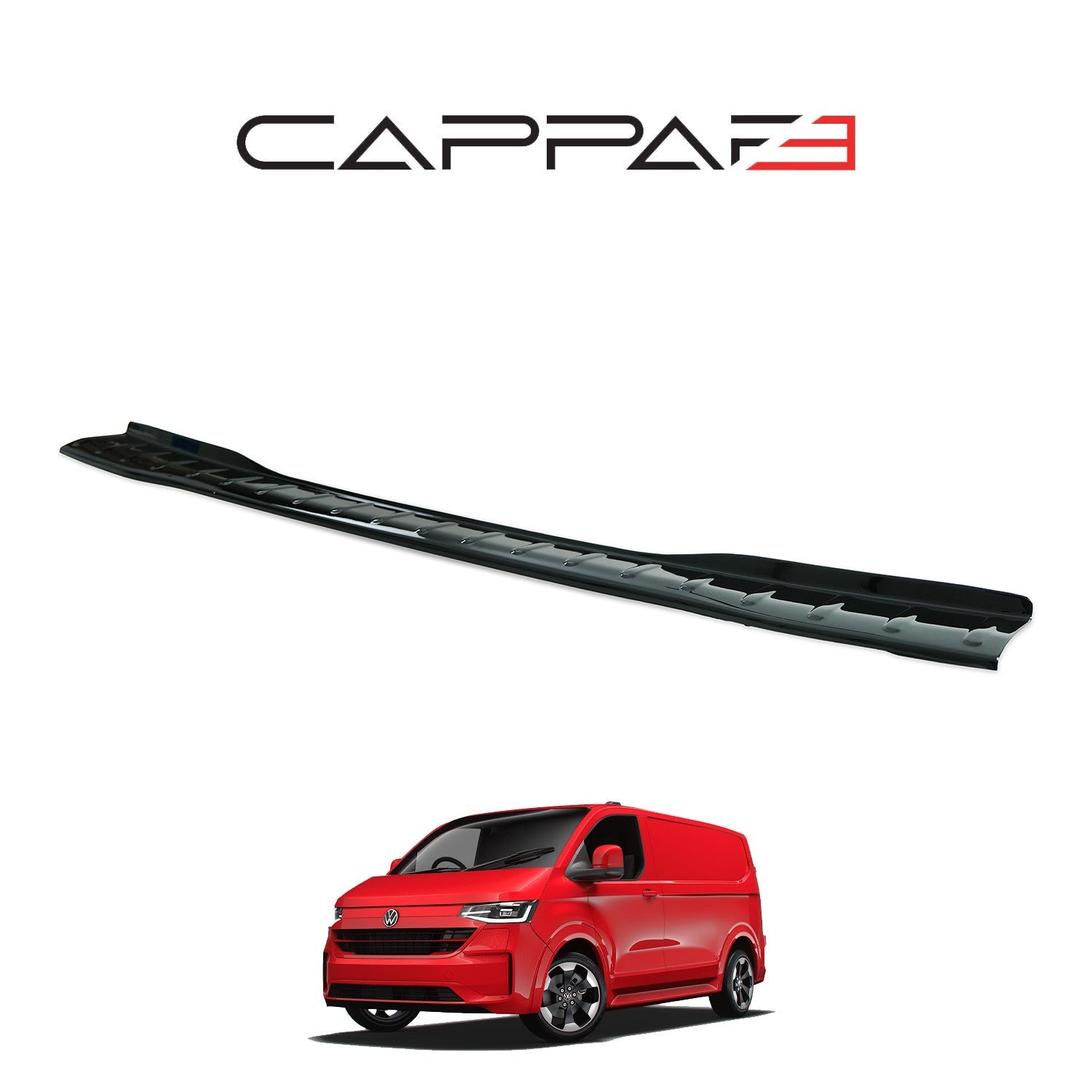 Ford Custom 2023 Onwards Rear Bumper Sill Protector Gloss