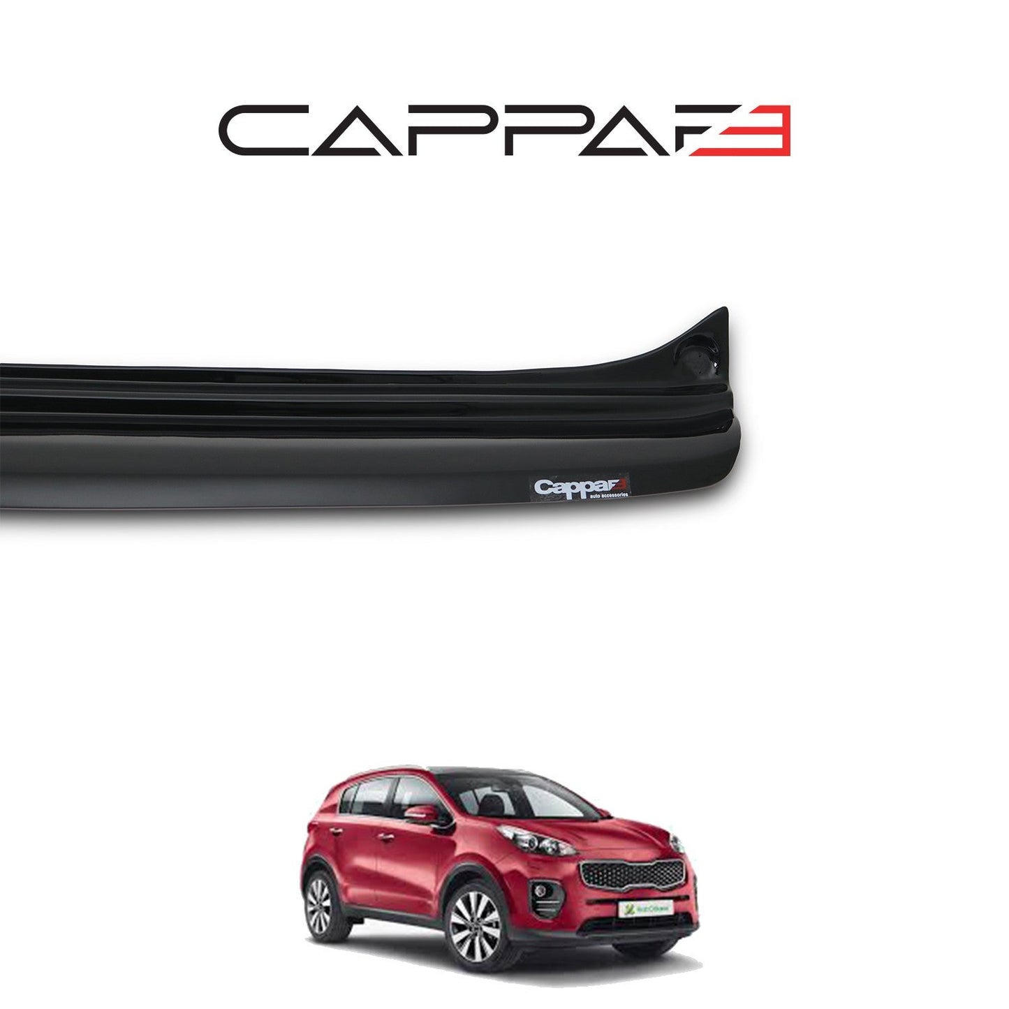 Kia Sportage 2019 - 2021 Rear Bumper Sill Protector Gloss