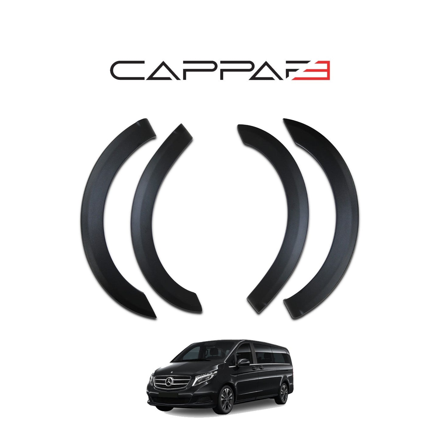 Mercedes V-Class 2019 Onwards Fender Flares 8pcs