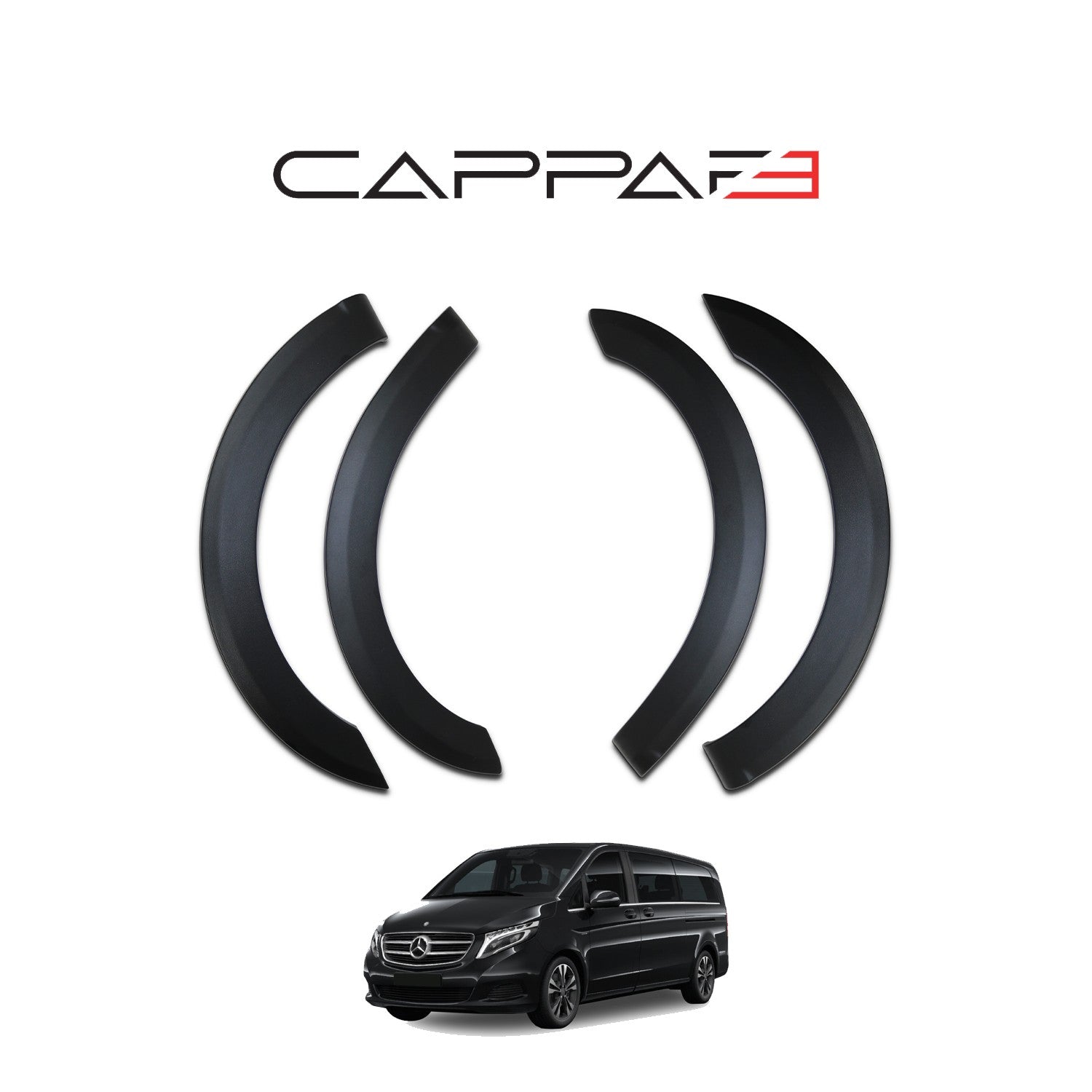 Mercedes V-Class 2019 Onwards Fender Flares 8pcs