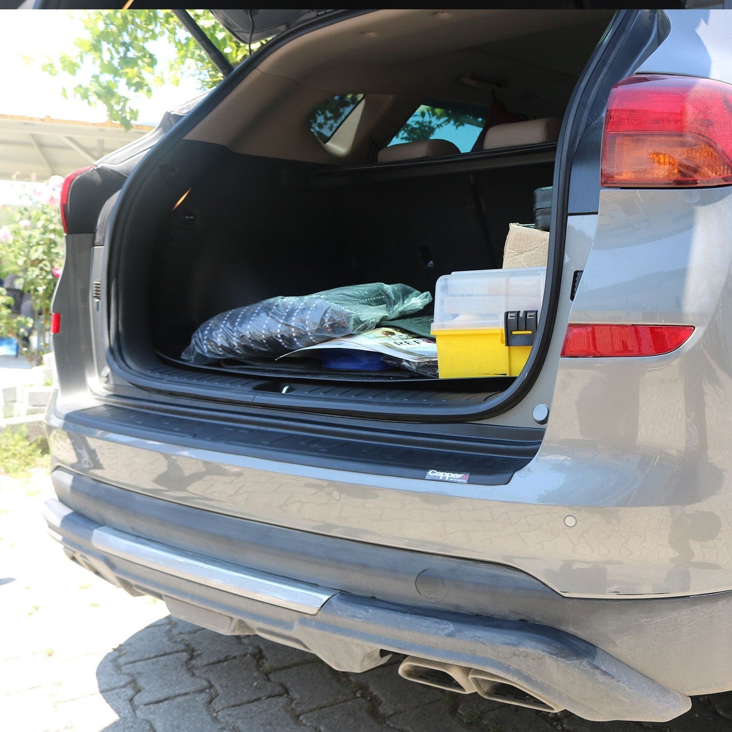 Hyundai Tucson 2018 - 2020 Rear Bumper Sill Protector Matt