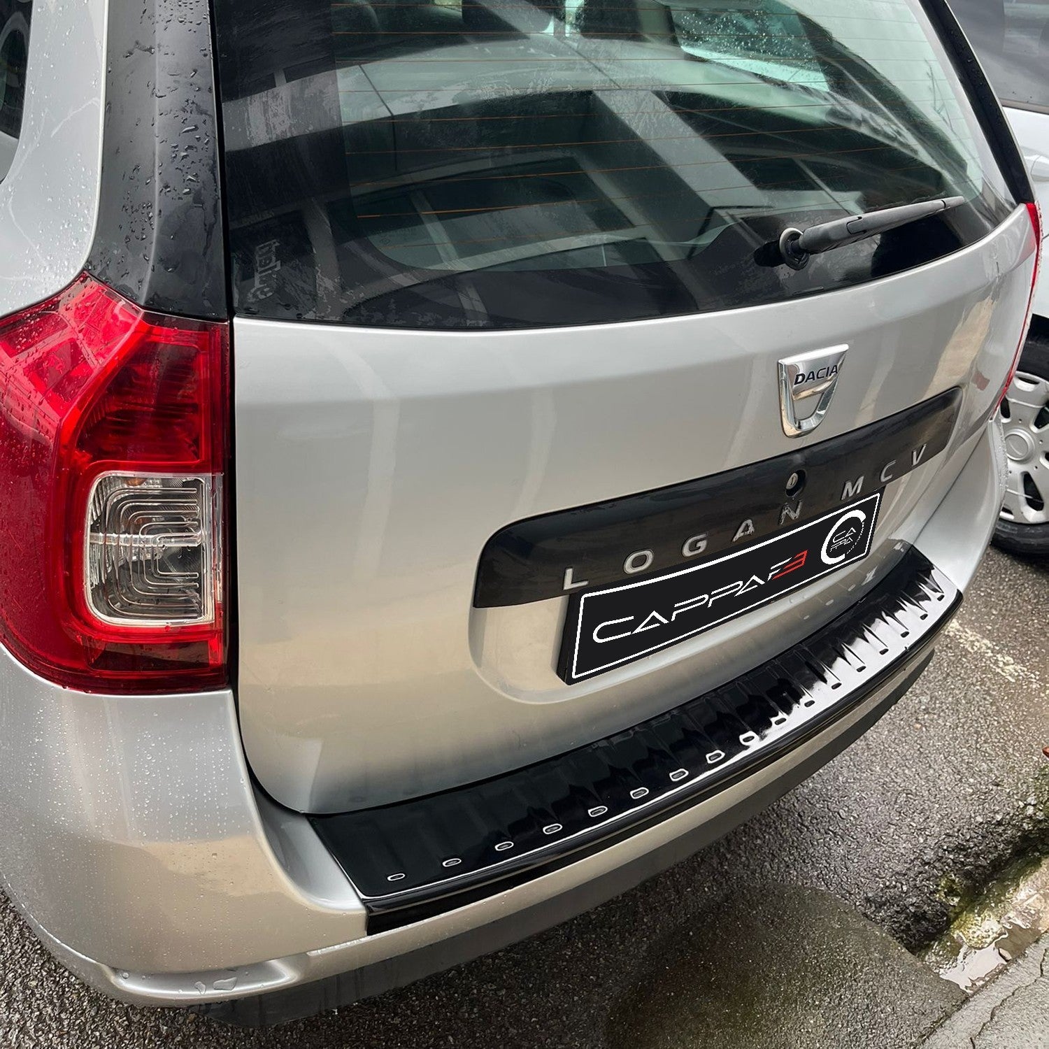 Dacia Logan MCV 2013 - 2021 Rear Bumper Sill Protector Gloss