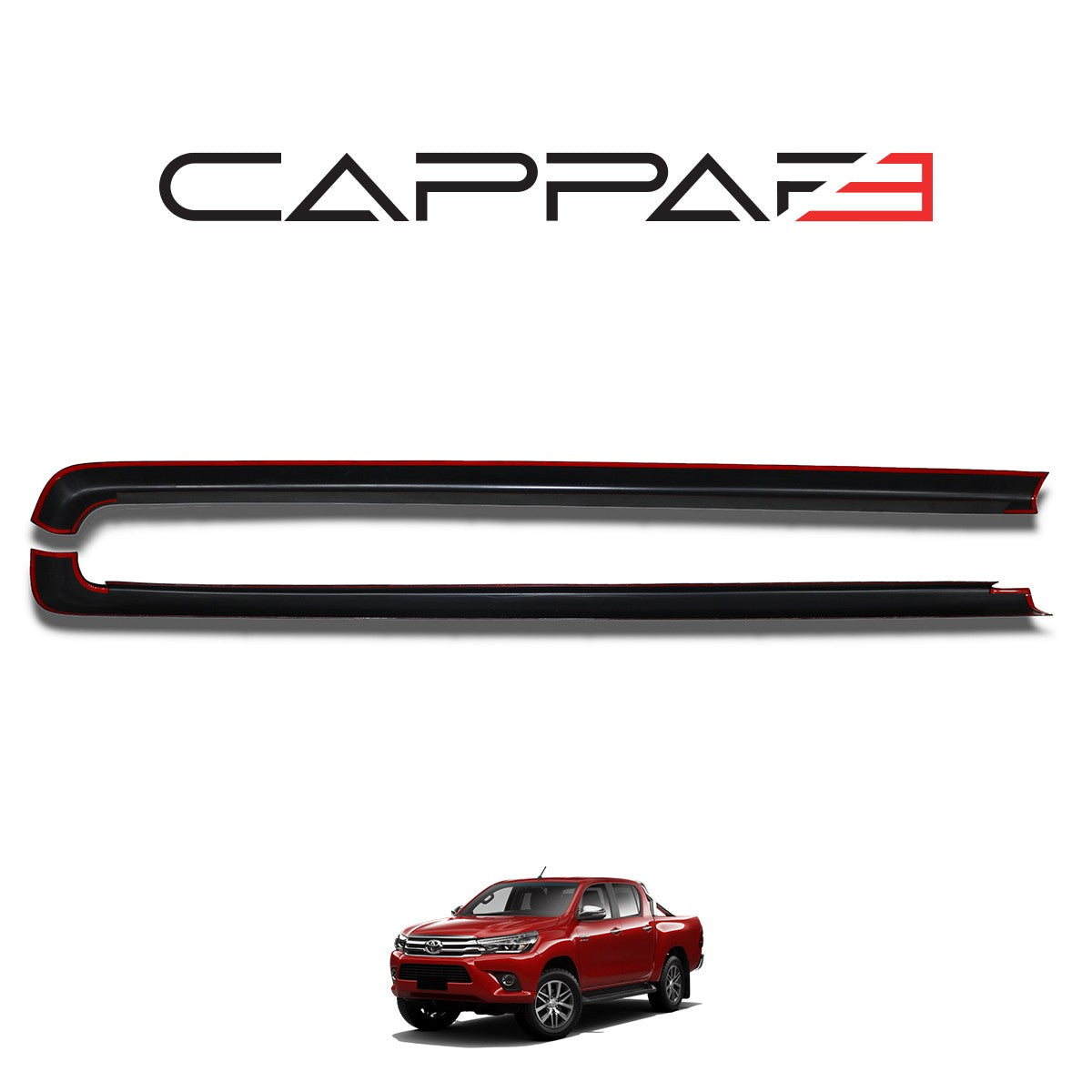 Toyota Hilux 2021 Onwards Bed Rail Protector 2pcs