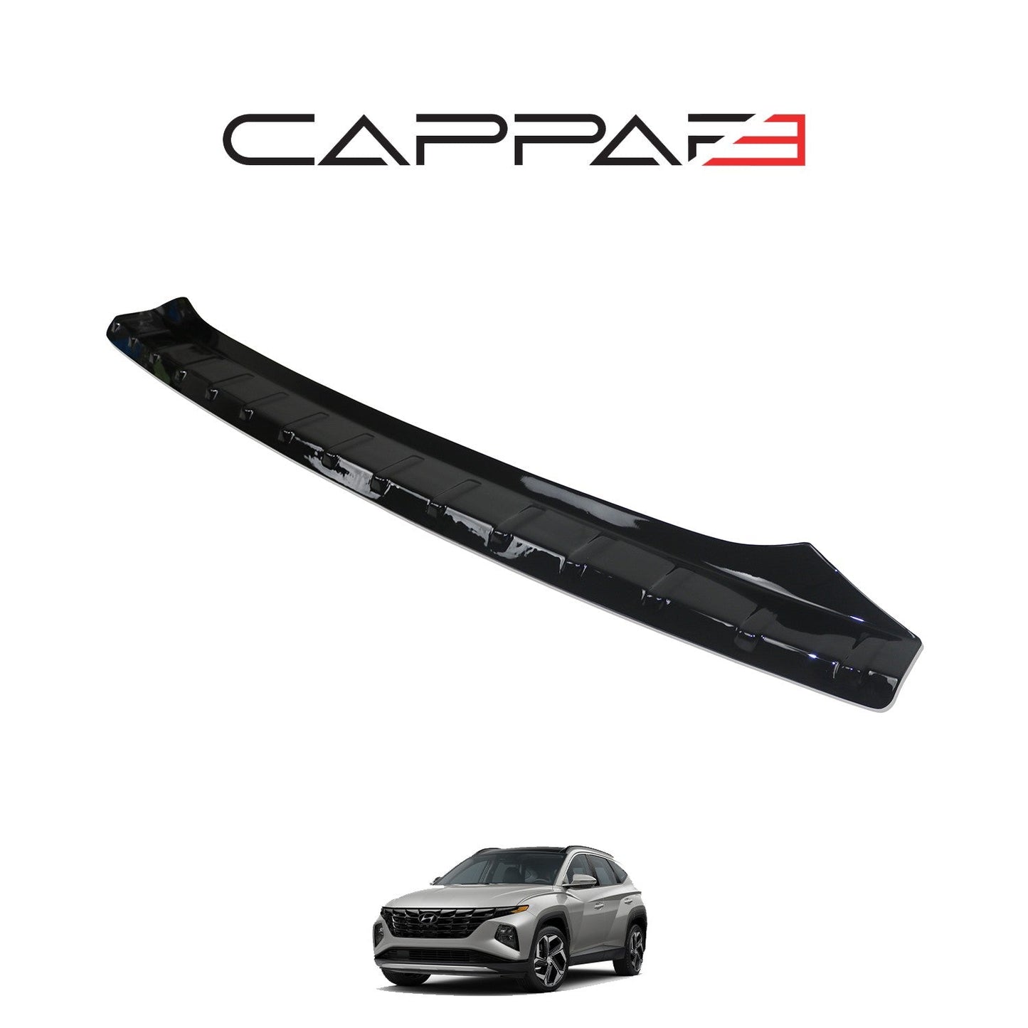 Hyundai Tucson 2021 Onwards Rear Bumper Sill Protector Gloss