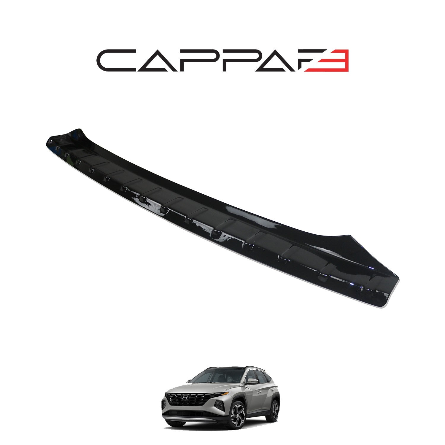 Hyundai Tucson 2021 Onwards Rear Bumper Sill Protector Gloss