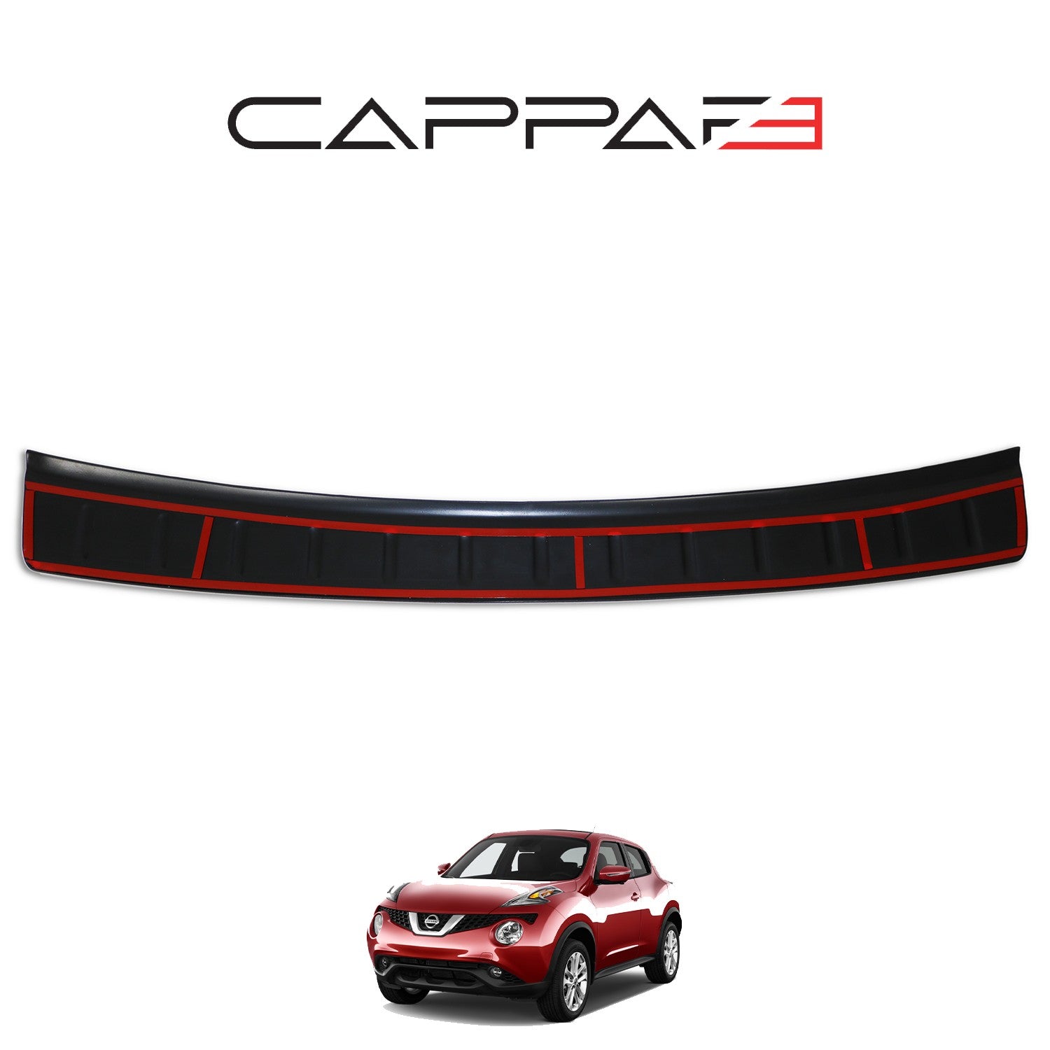 Nissan Juke 2014 - 2018 Rear Bumper Sill Protector Gloss