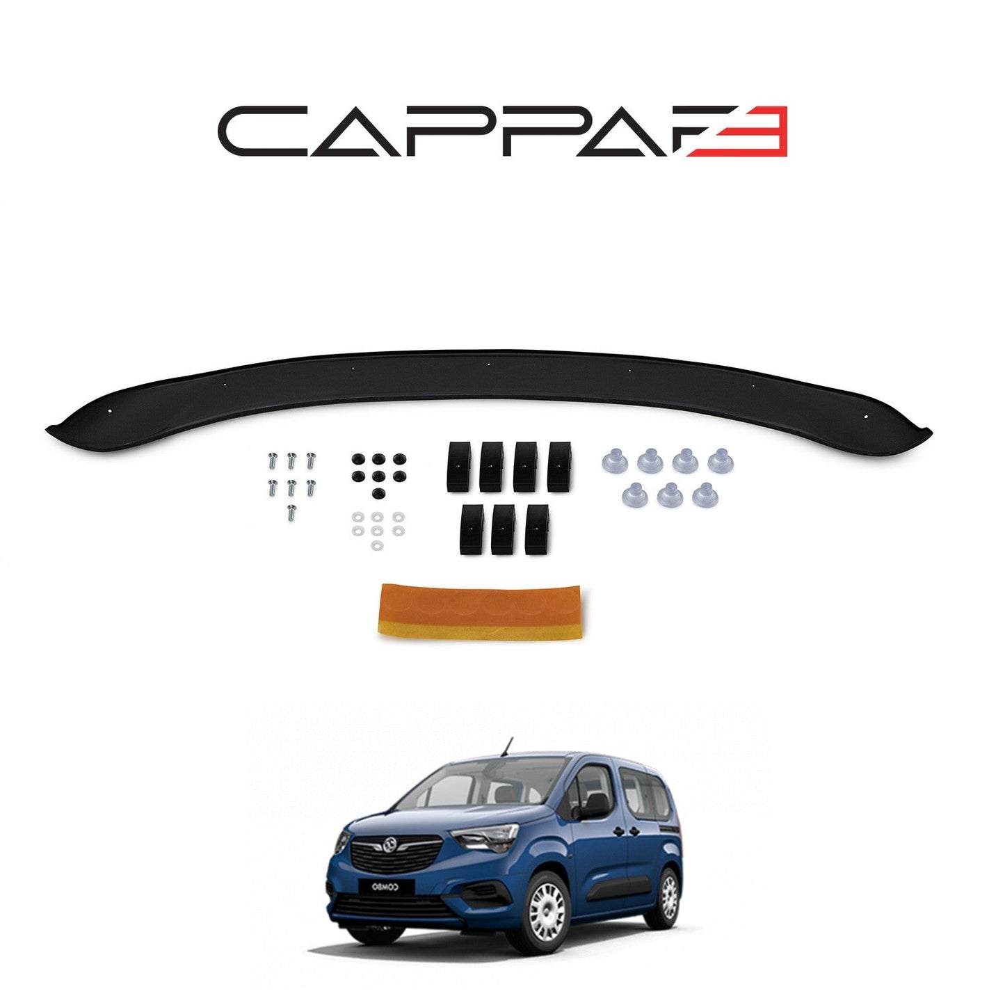 Opel Combo 2018 Onwards Rear Bumper Sill Protector 3mm