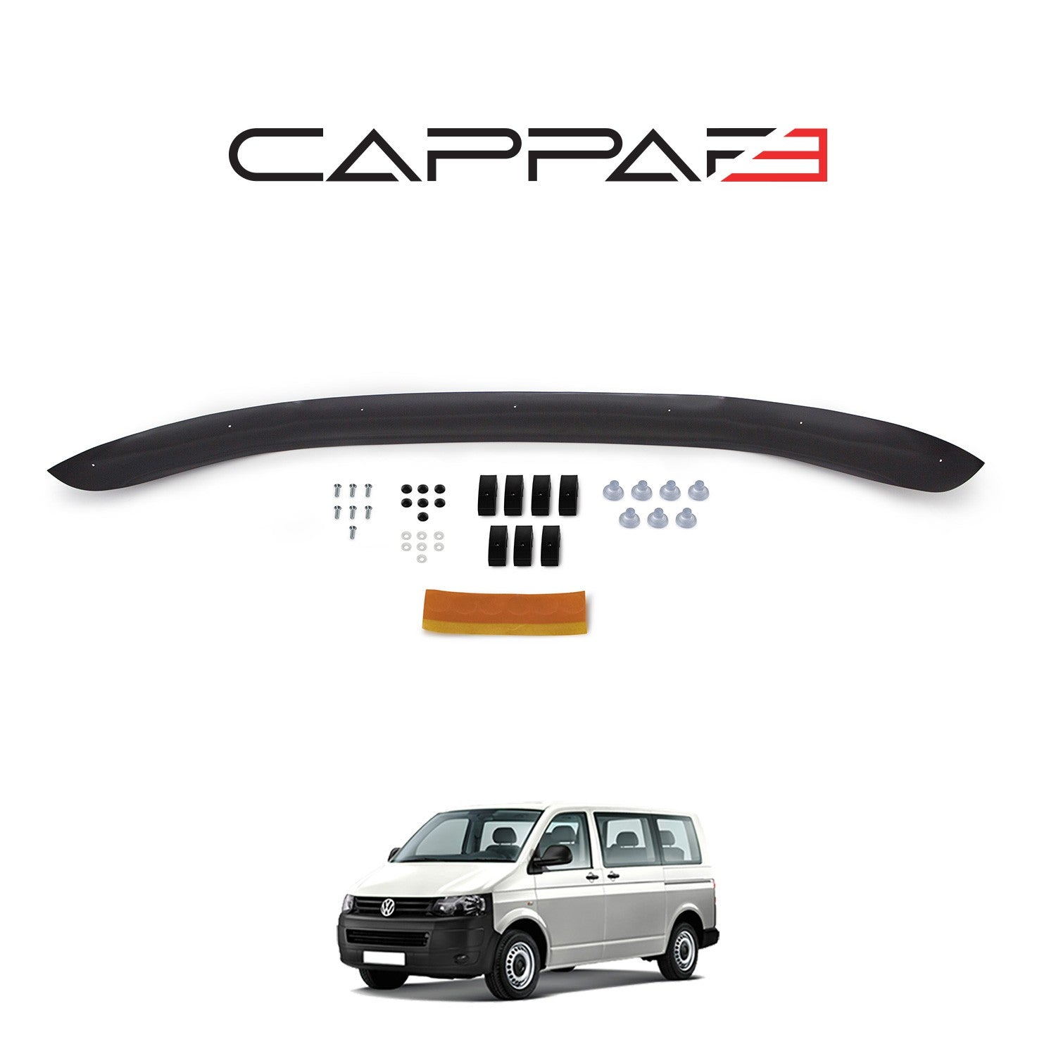 Volkswagen Transporter T5 2009 - 2014 Bonnet Deflector 3mm