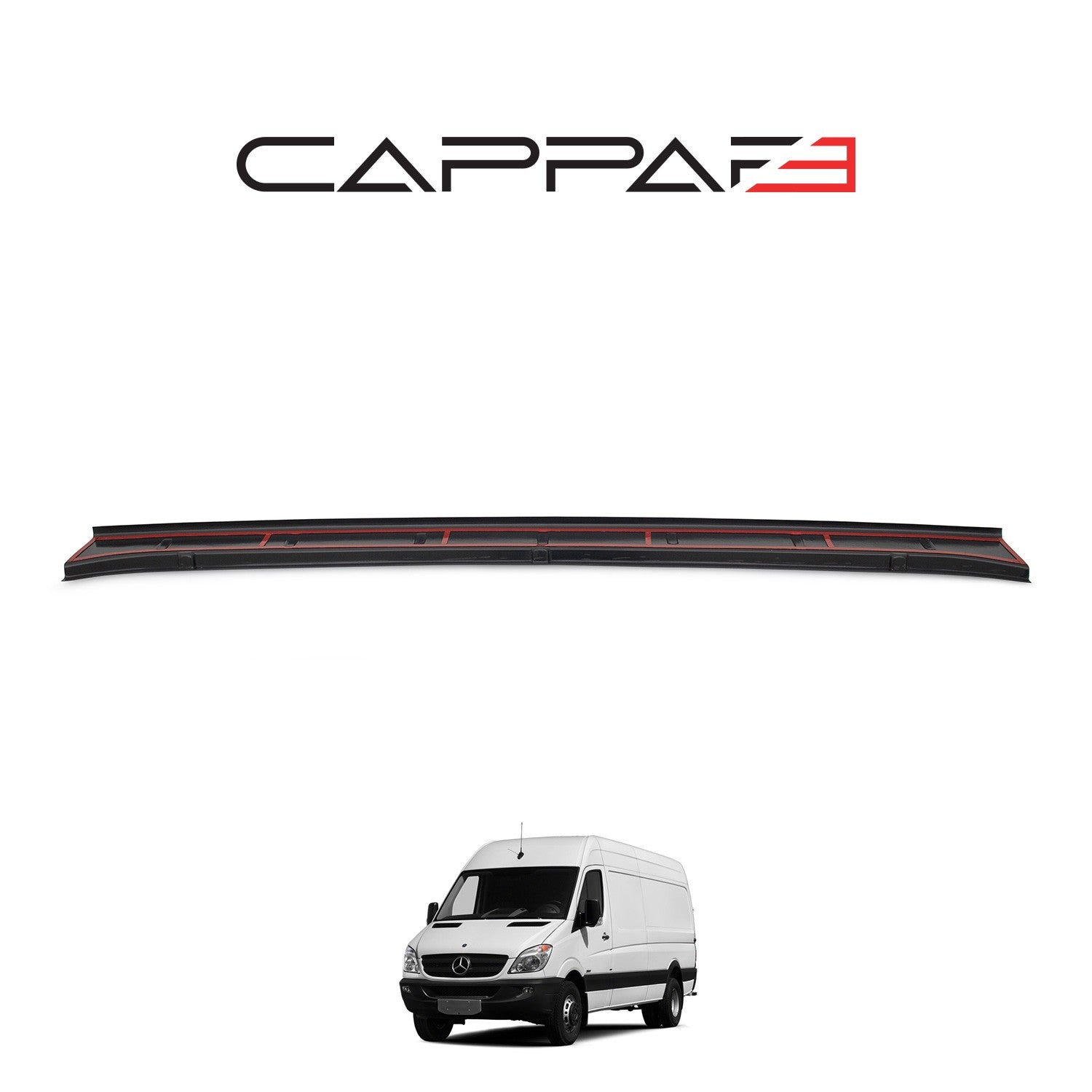Mercedes Sprinter 2014 - 2017 Rear Bumper Sill Protector Gloss