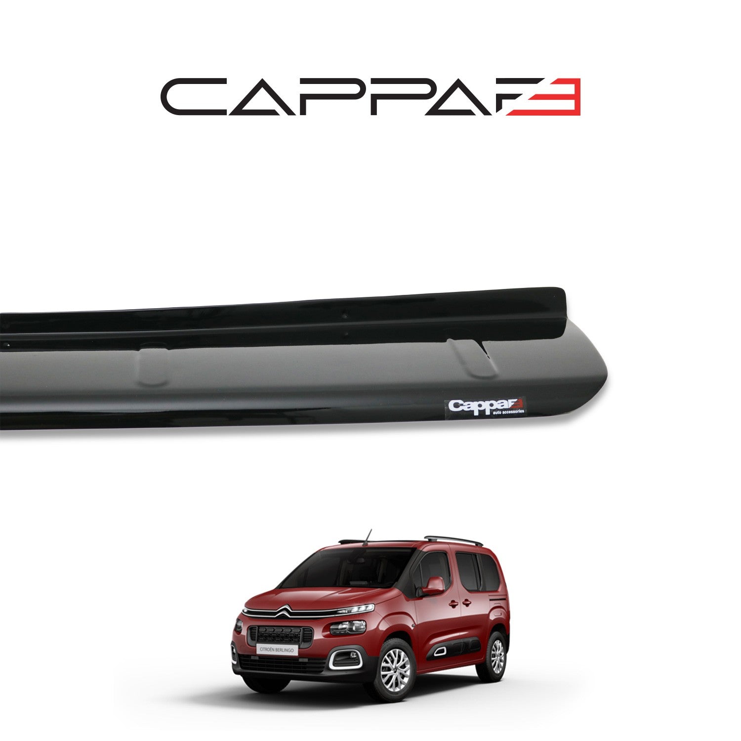 Citroen Berlingo 2019 Onwards Rear Bumper Sill Protector Gloss