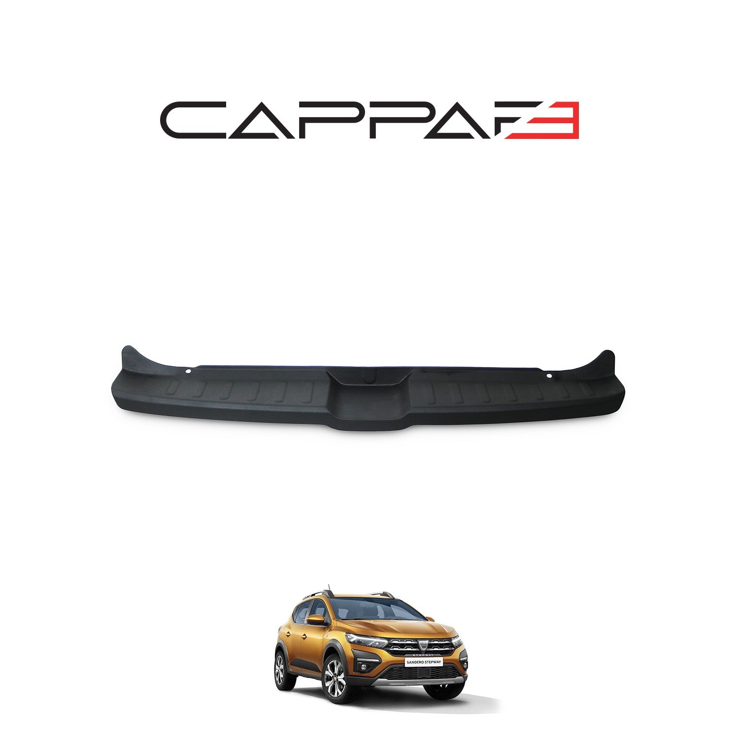Dacia Sandero 2021 Onwards Rear Bumper Sill Protector Matt