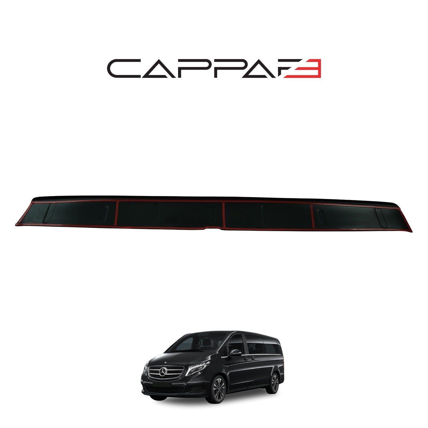 Mercedes V-Class 2019 Onwards Rear Bumper Sill Protector Matt