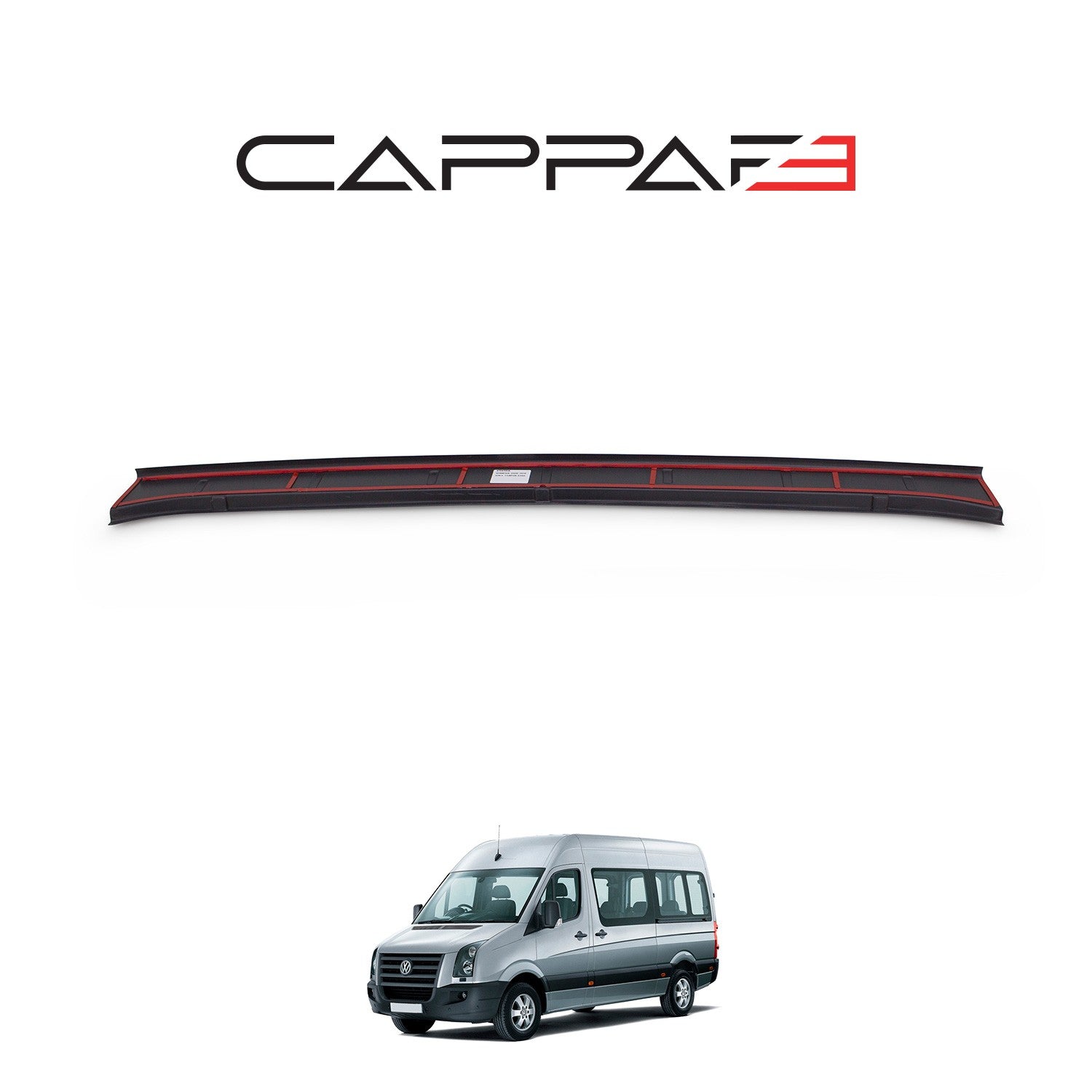 Volkswagen Crafter 2006 - 2012 Rear Bumper Sill Protector Matt