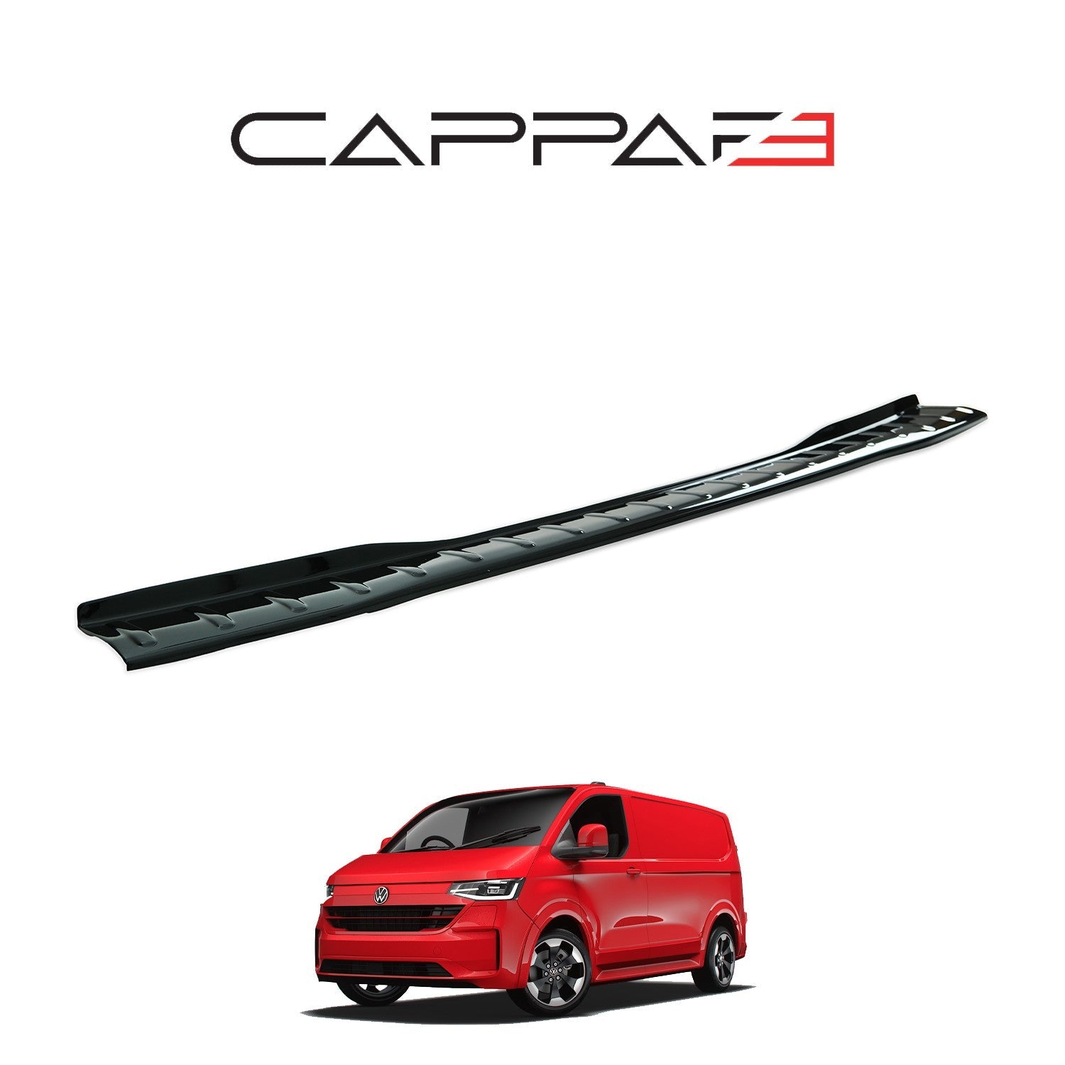 Ford Custom 2023 Onwards Rear Bumper Sill Protector Gloss