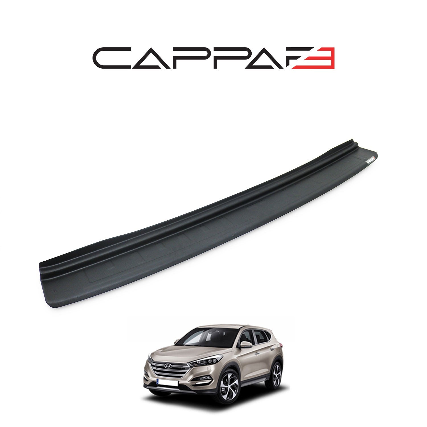 Hyundai Tucson 2018 - 2020 Rear Bumper Sill Protector Matt