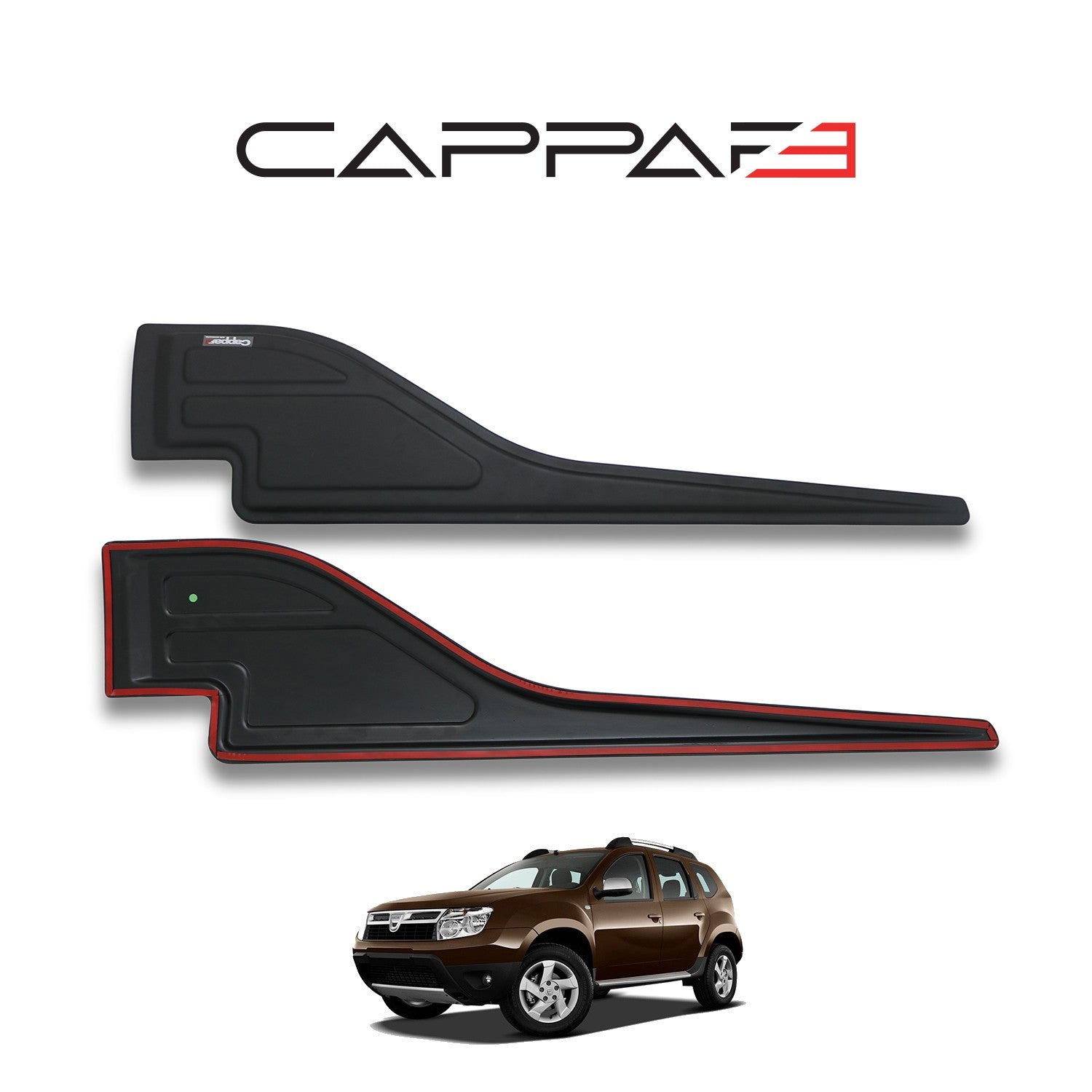 Dacia Duster 2010 - 2017 Rear Bumper Sill Protector 2pcs