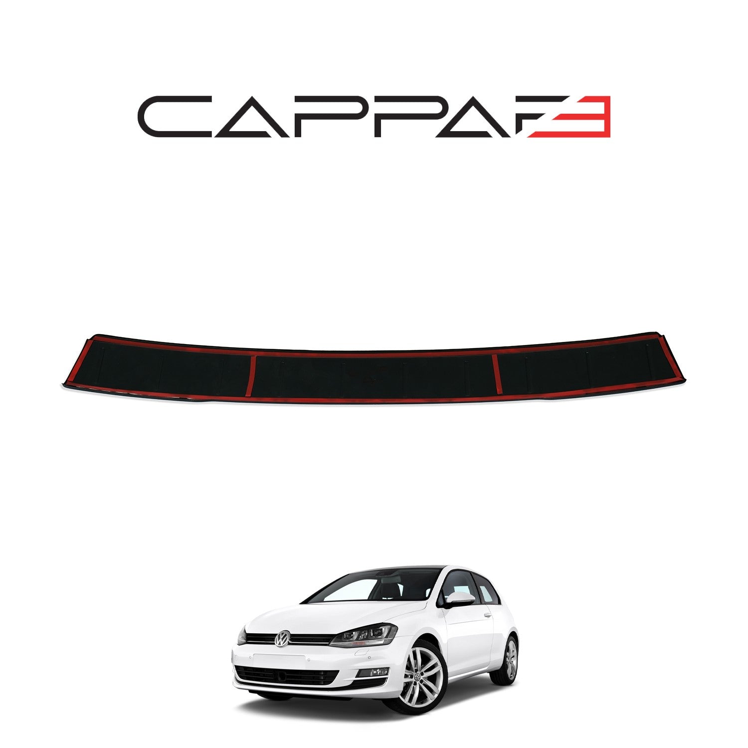 Volkswagen Golf 2013 - 2021 Rear Bumper Sill Protector Matt