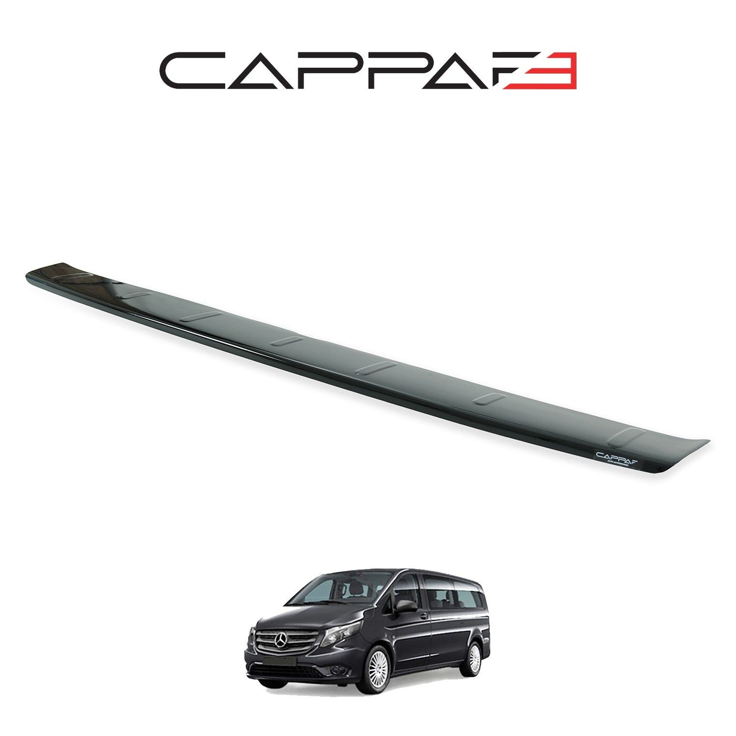 Mercedes Vito 2015 - 2020 Rear Bumper Sill Protector Gloss