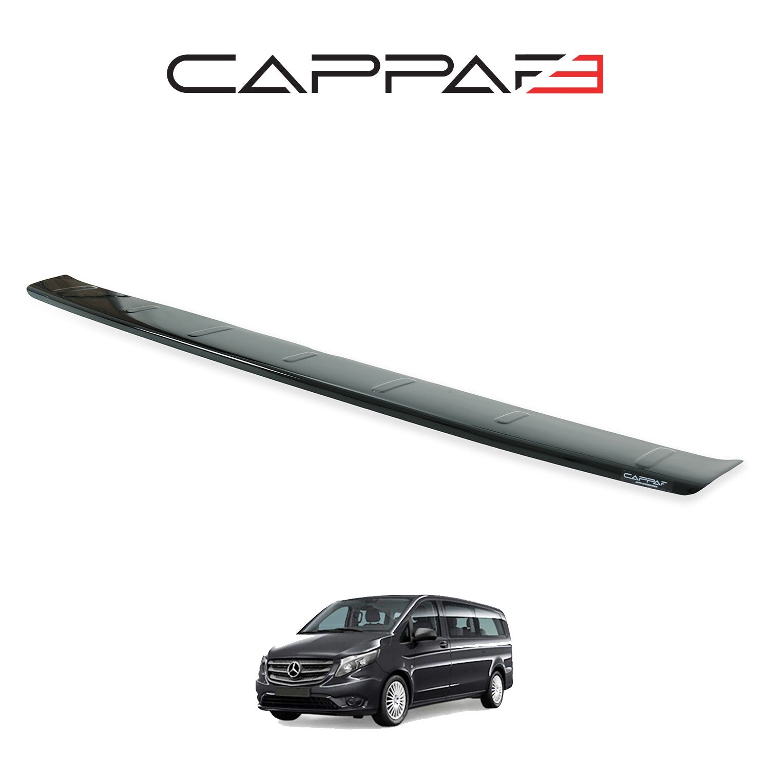 Mercedes Vito 2015 - 2020 Rear Bumper Sill Protector Gloss