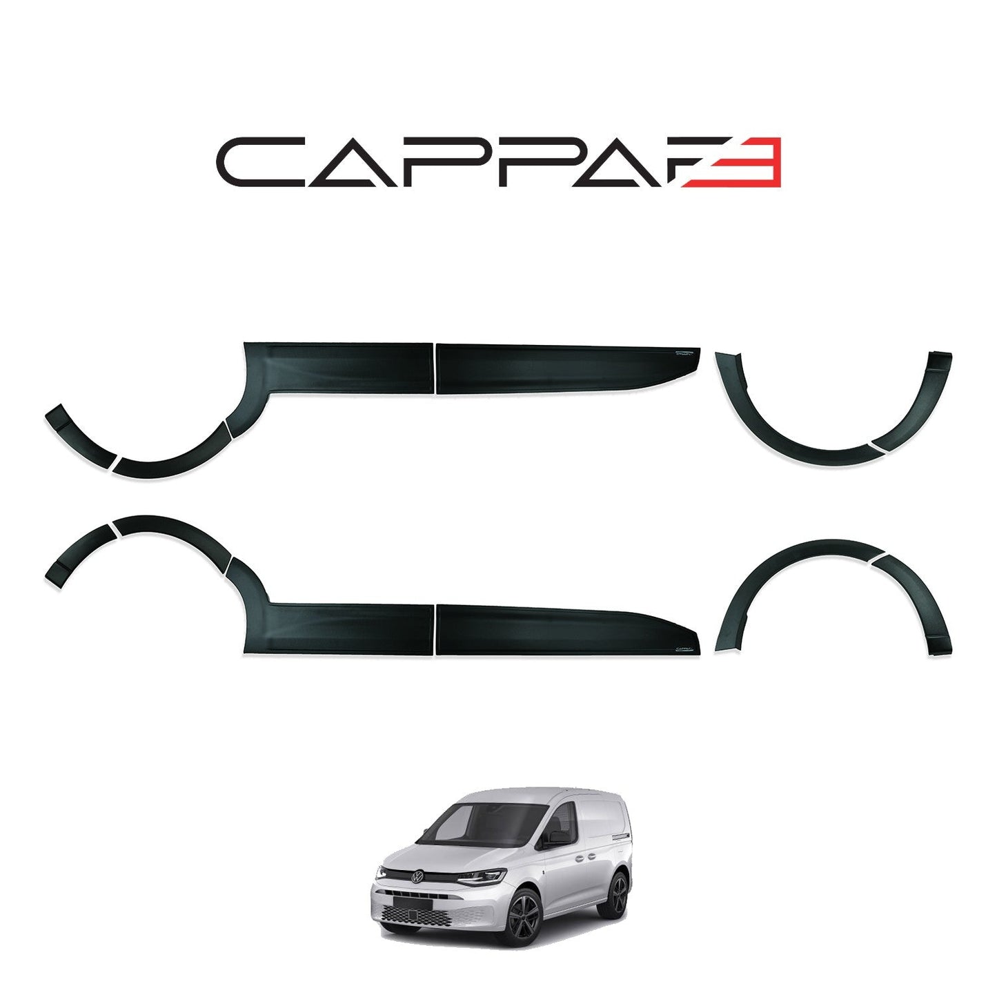 Volkswagen Caddy 2021 Onwards Fender Flares 12pcs