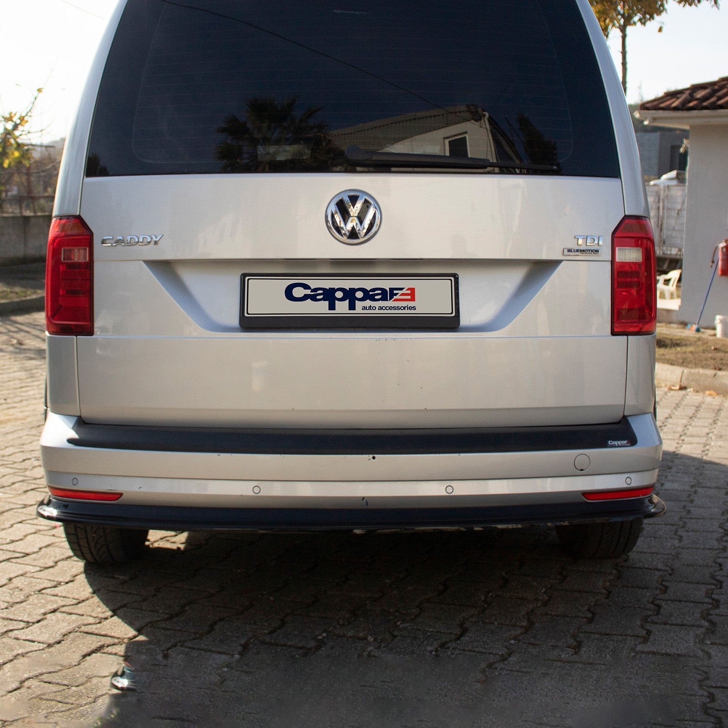Volkswagen Caddy 2015 - 2020 Rear Bumper Sill Protector Matt