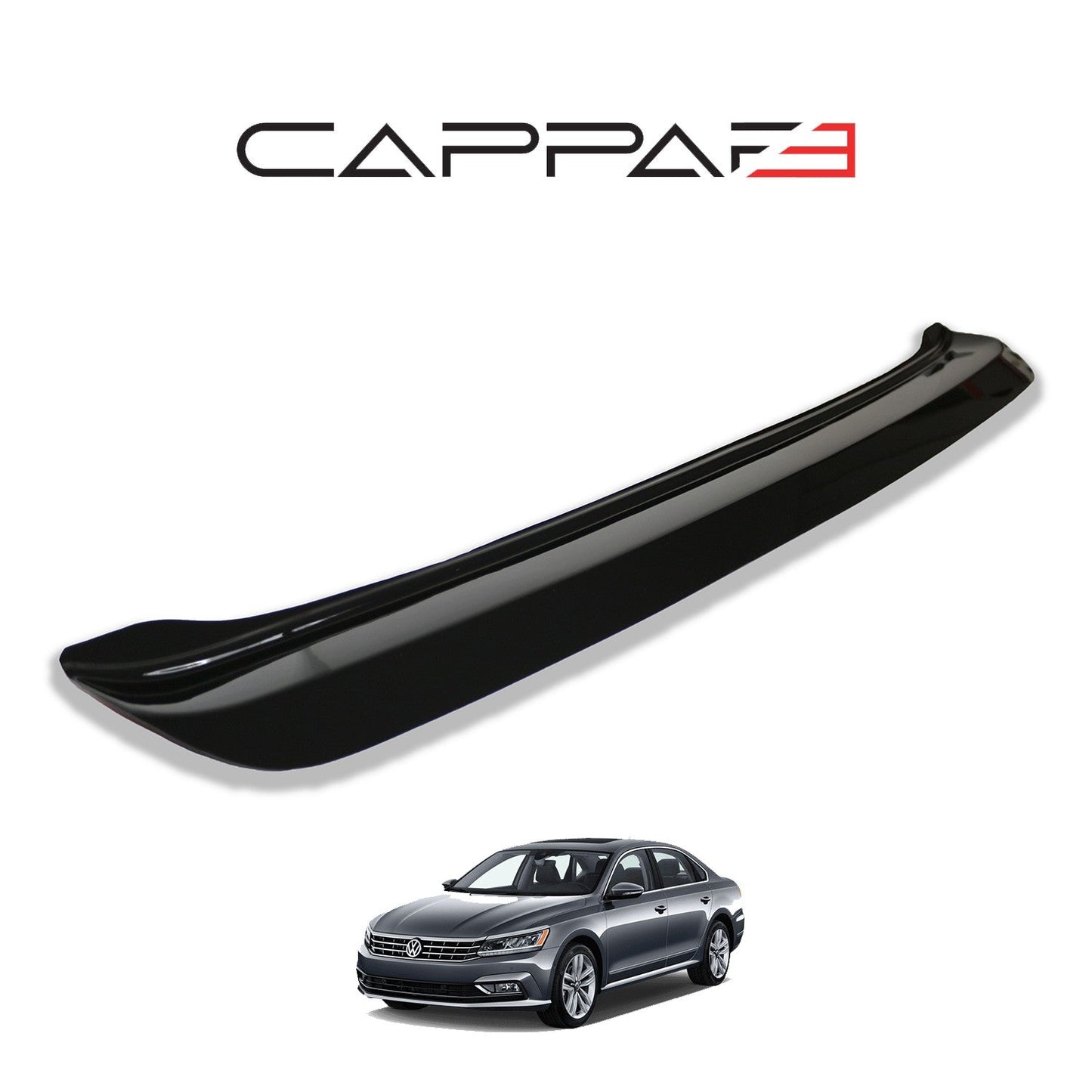 Volkswagen Passat 2015 Onwards Rear Bumper Sill Protector Gloss