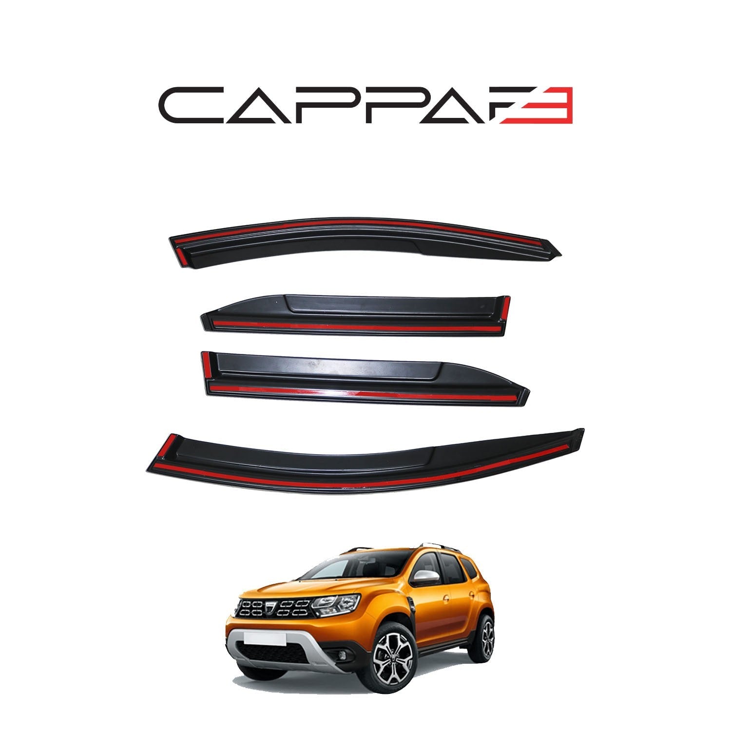 Dacia Duster 2018 - 2024 Window Wind Deflectors 4pcs