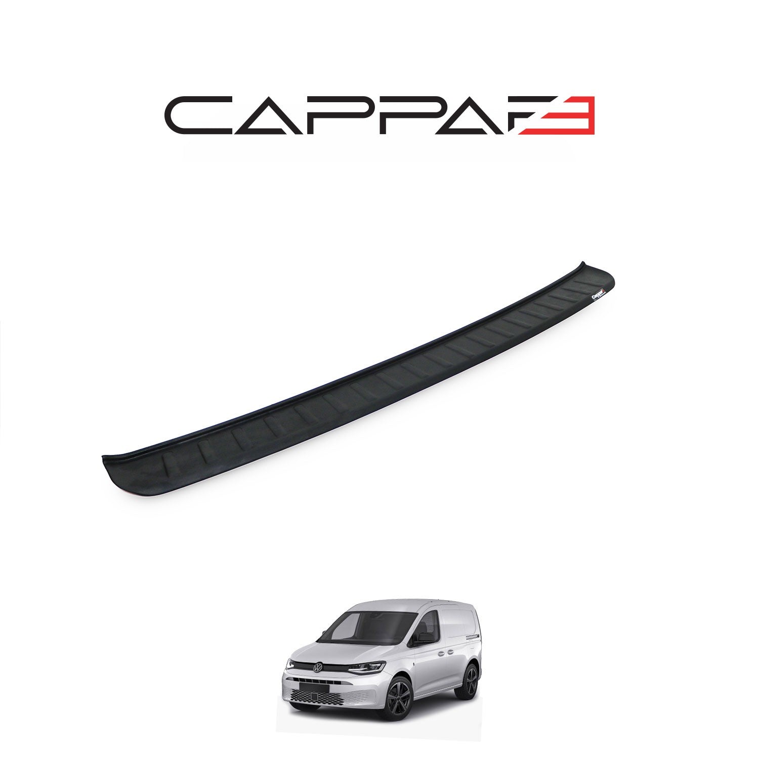 Volkswagen Caddy 2021 Onwards Rear Bumper Sill Protector Matt