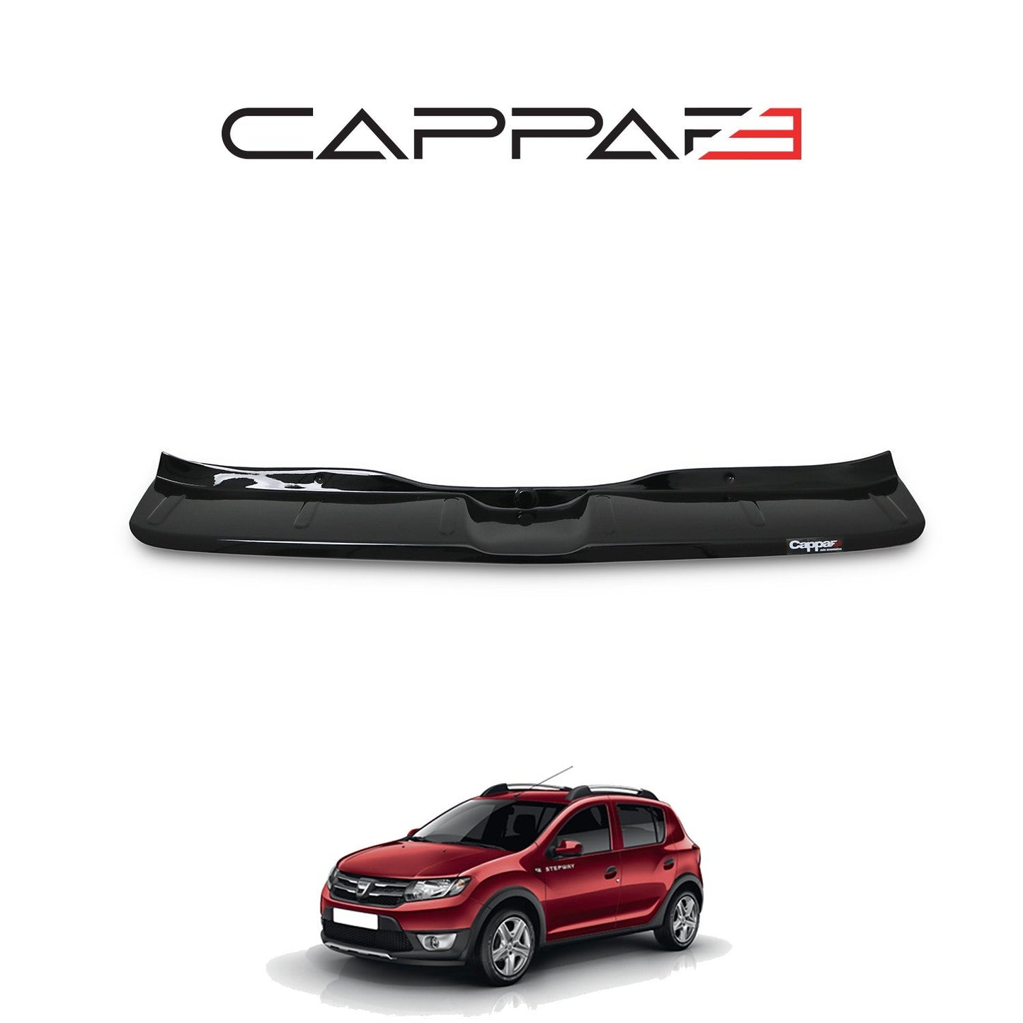 Dacia Sandero 2012 - 2020 Rear Bumper Sill Protector Gloss