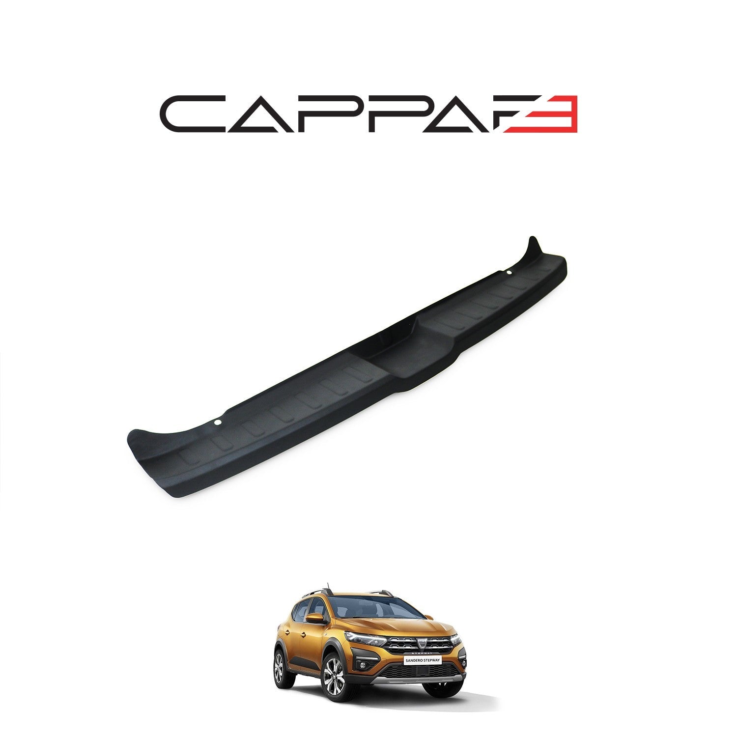 Dacia Sandero 2021 Onwards Rear Bumper Sill Protector Matt