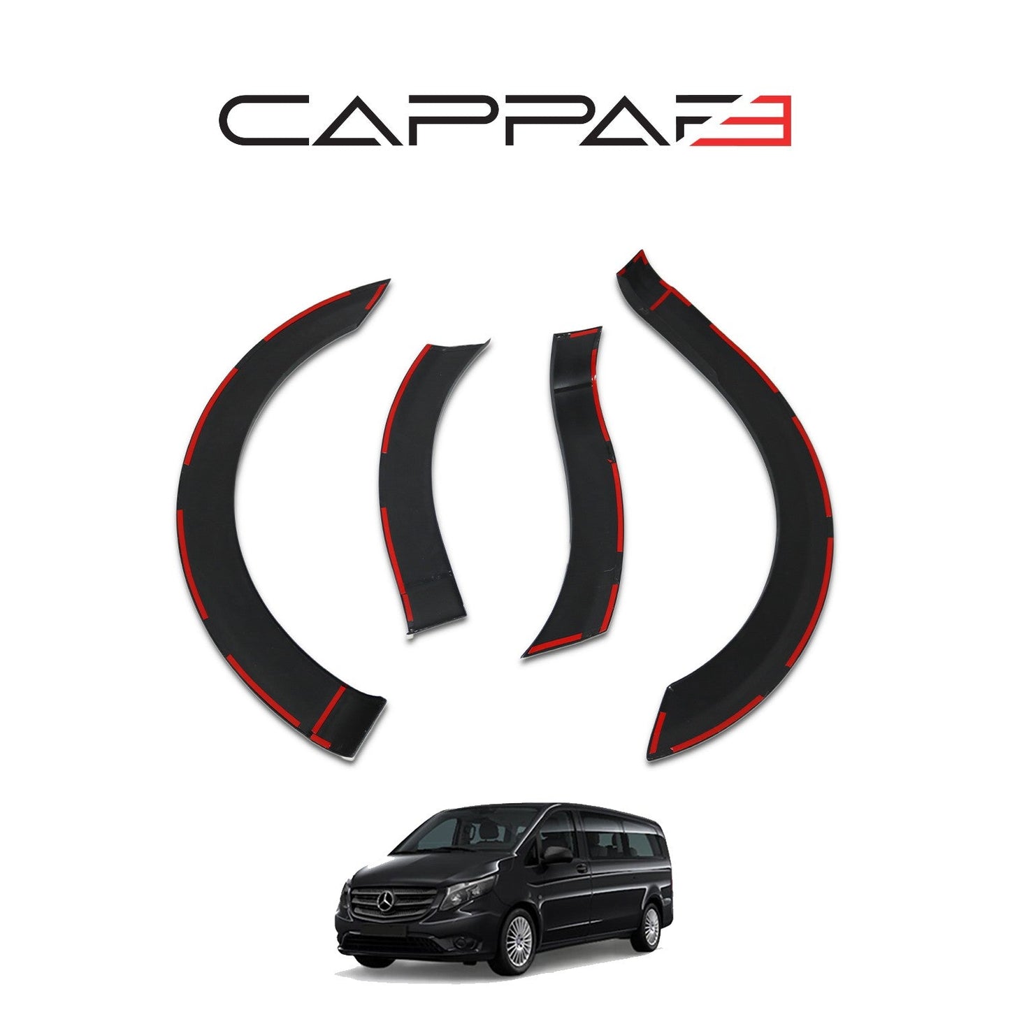 Mercedes Vito 2015 - 2020 Fender Flares 8pcs