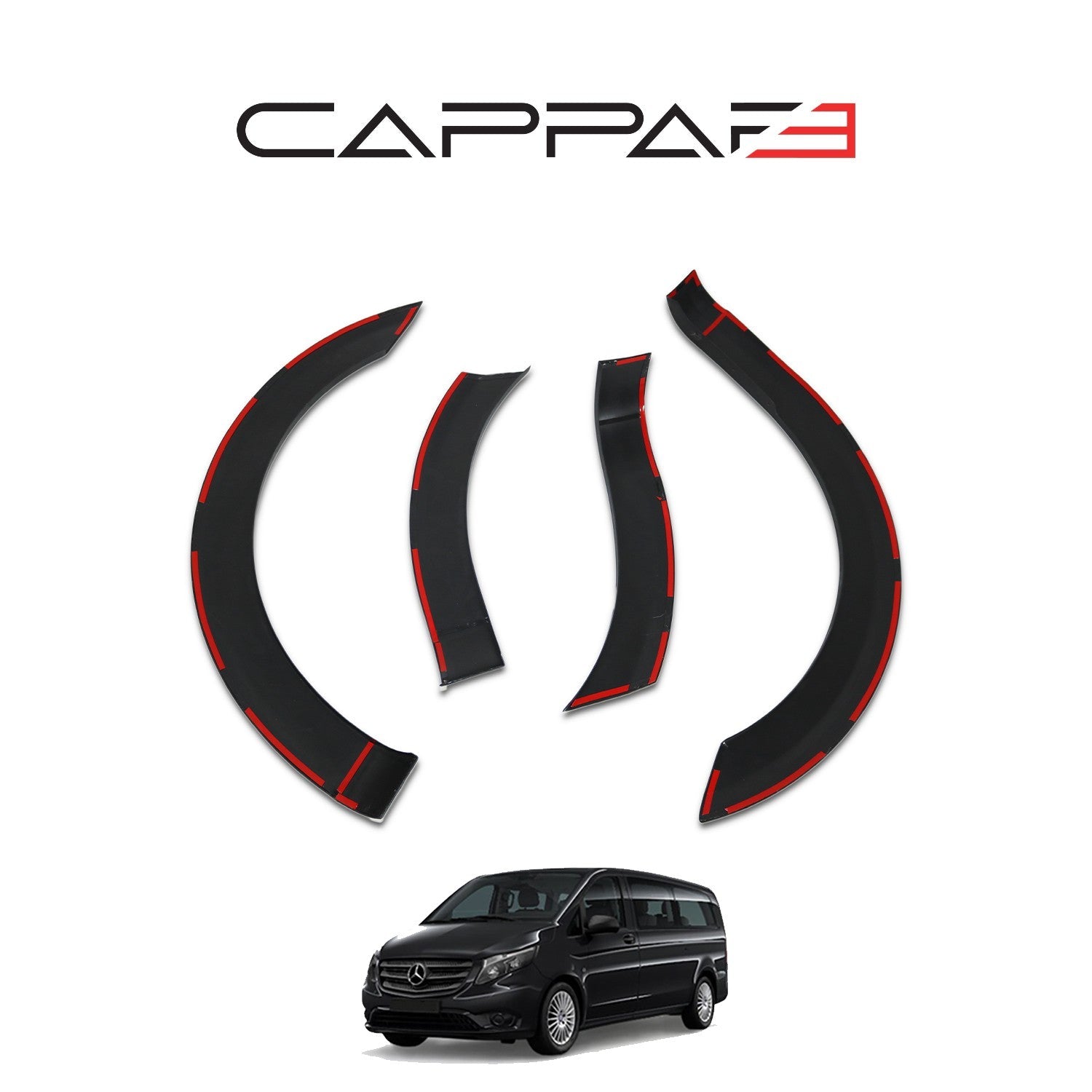 Mercedes Vito 2015 - 2020 Fender Flares 8pcs