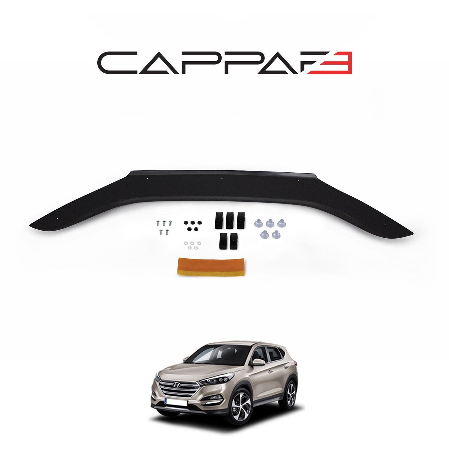 Hyundai Tucson 2016 - 2018 Bonnet Deflector 4mm