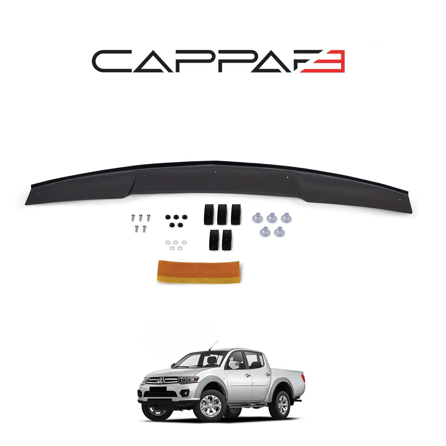 Mitsubishi L200 2007 - 2015 Bonnet Deflector 3mm