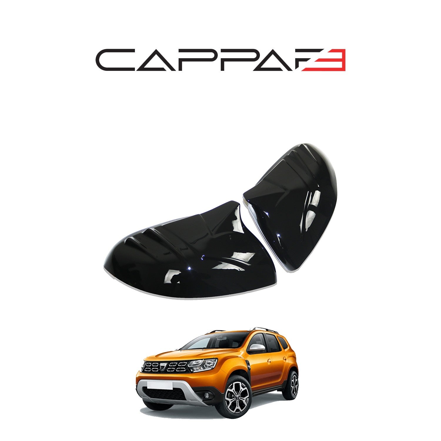Dacia Duster 2018 - 2024 Door Mirror Covers 2pcs