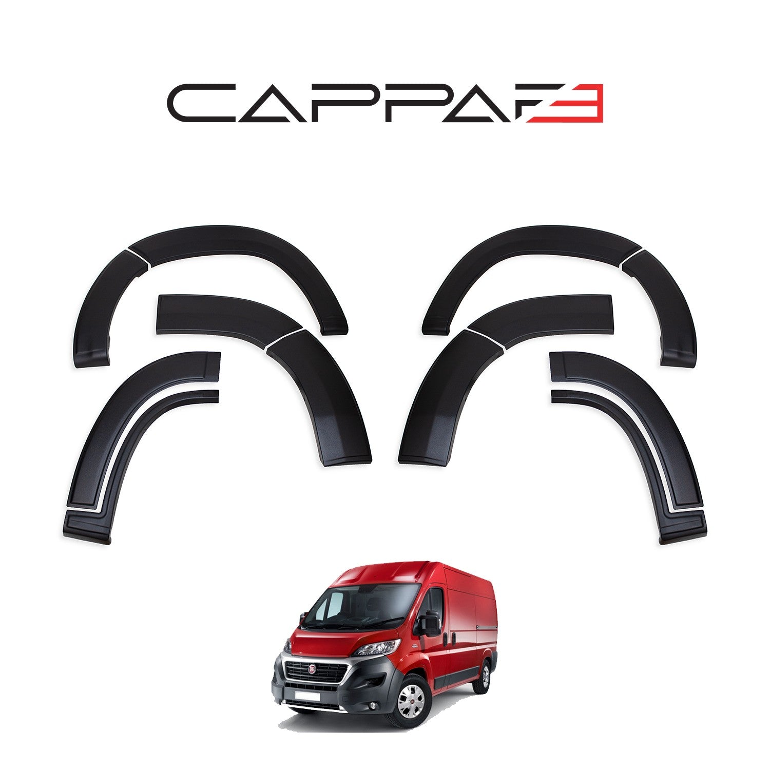 Fiat Ducato 2014 Onwards Fender Flares 12pcs