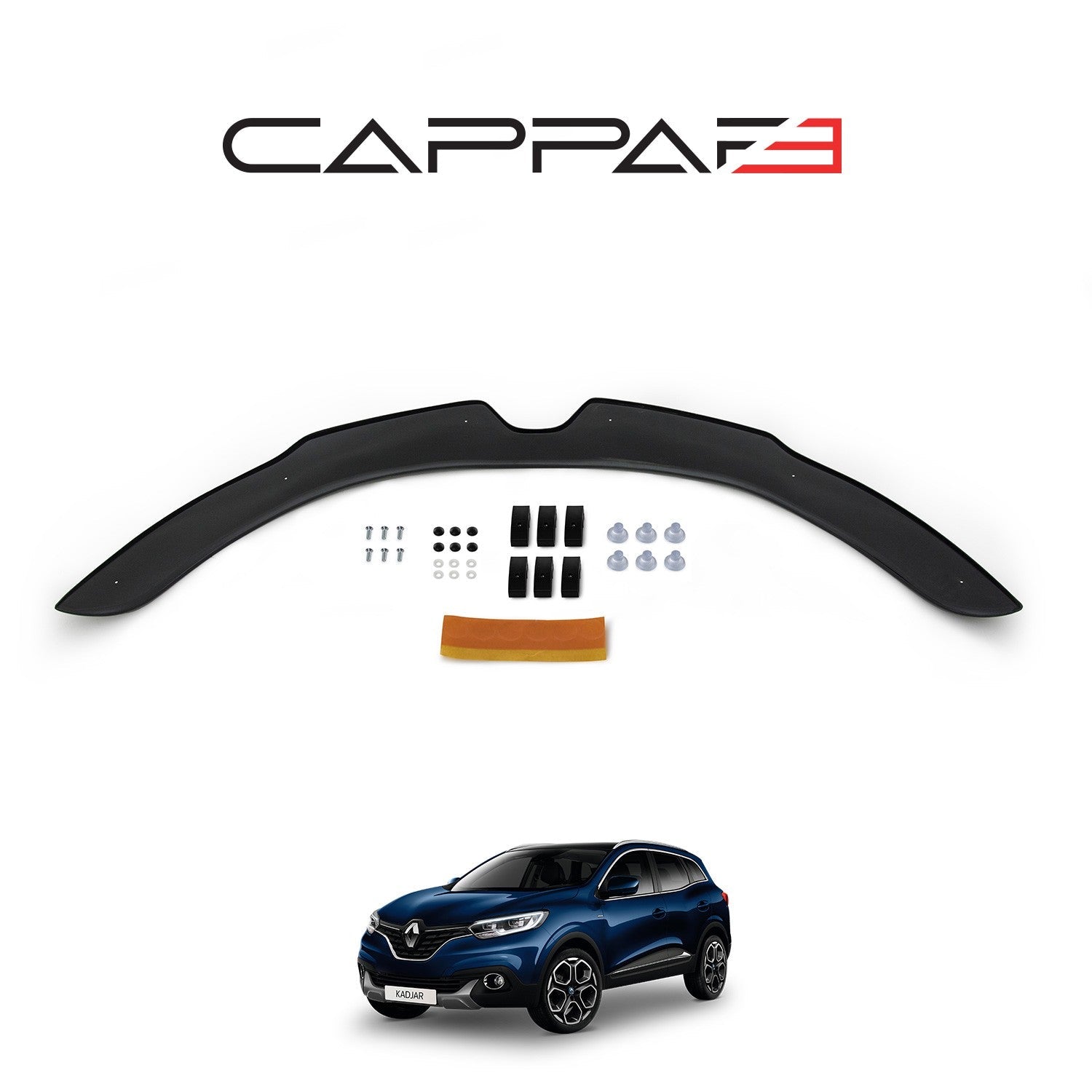 Renault Kadjar 2015 Onwards Bonnet Deflector 4mm