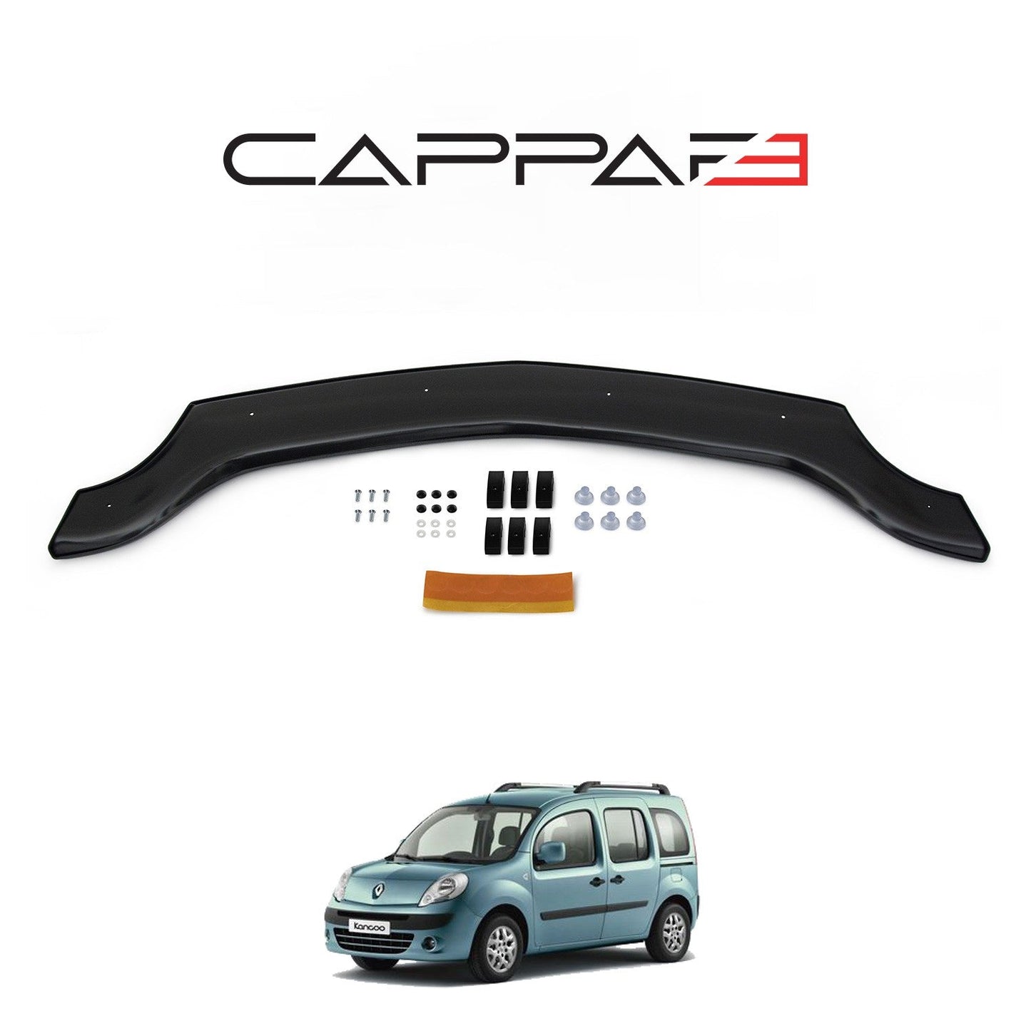 Renault Kangoo 2008 - 2013 Bonnet Deflector 3mm