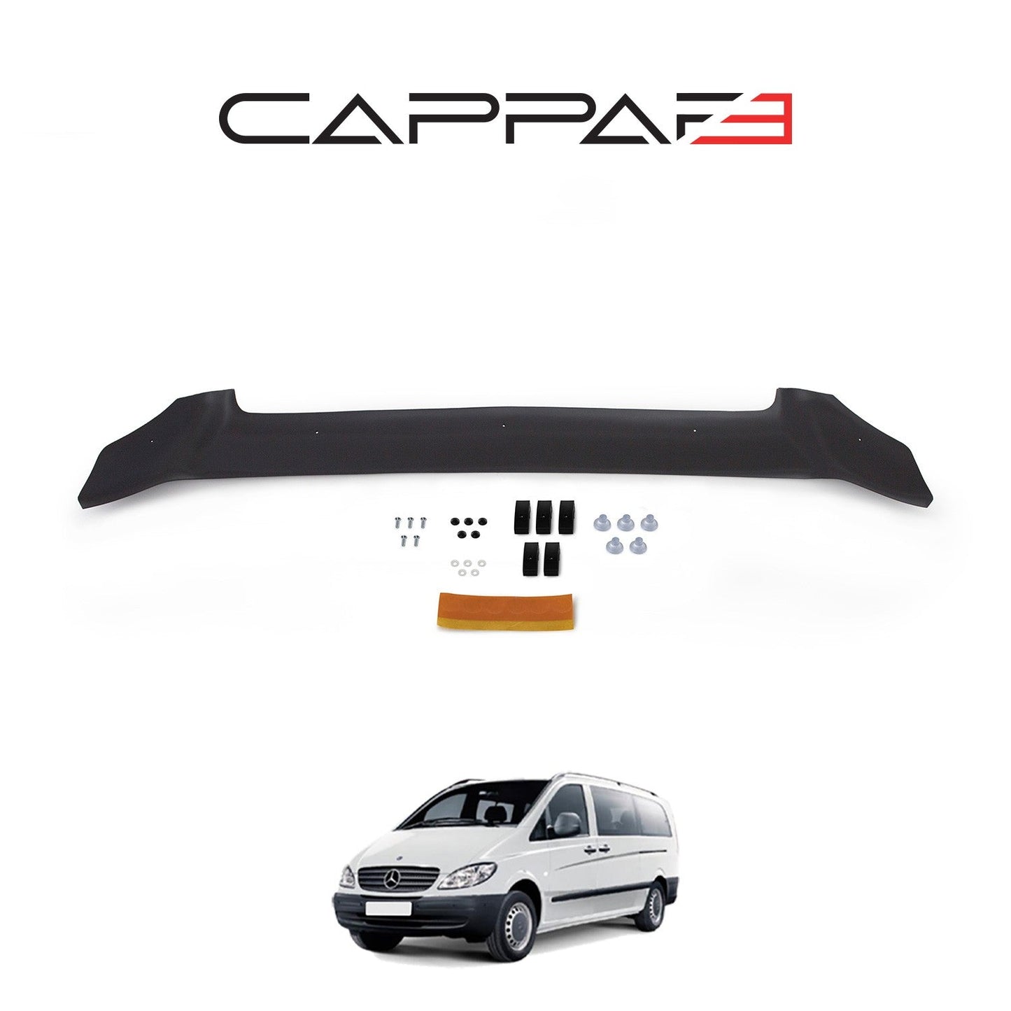 Mercedes Vito 2004 - 2010 Bonnet Deflector 4mm