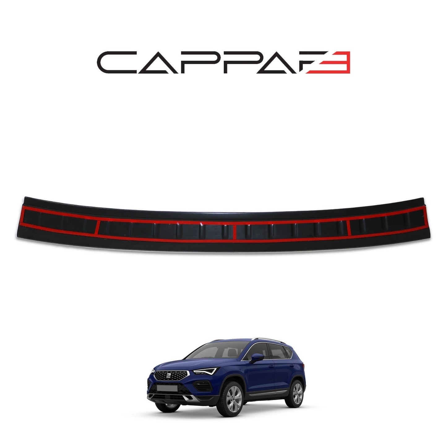 Seat Ateca 2016 Onwards Rear Bumper Sill Protector Matt