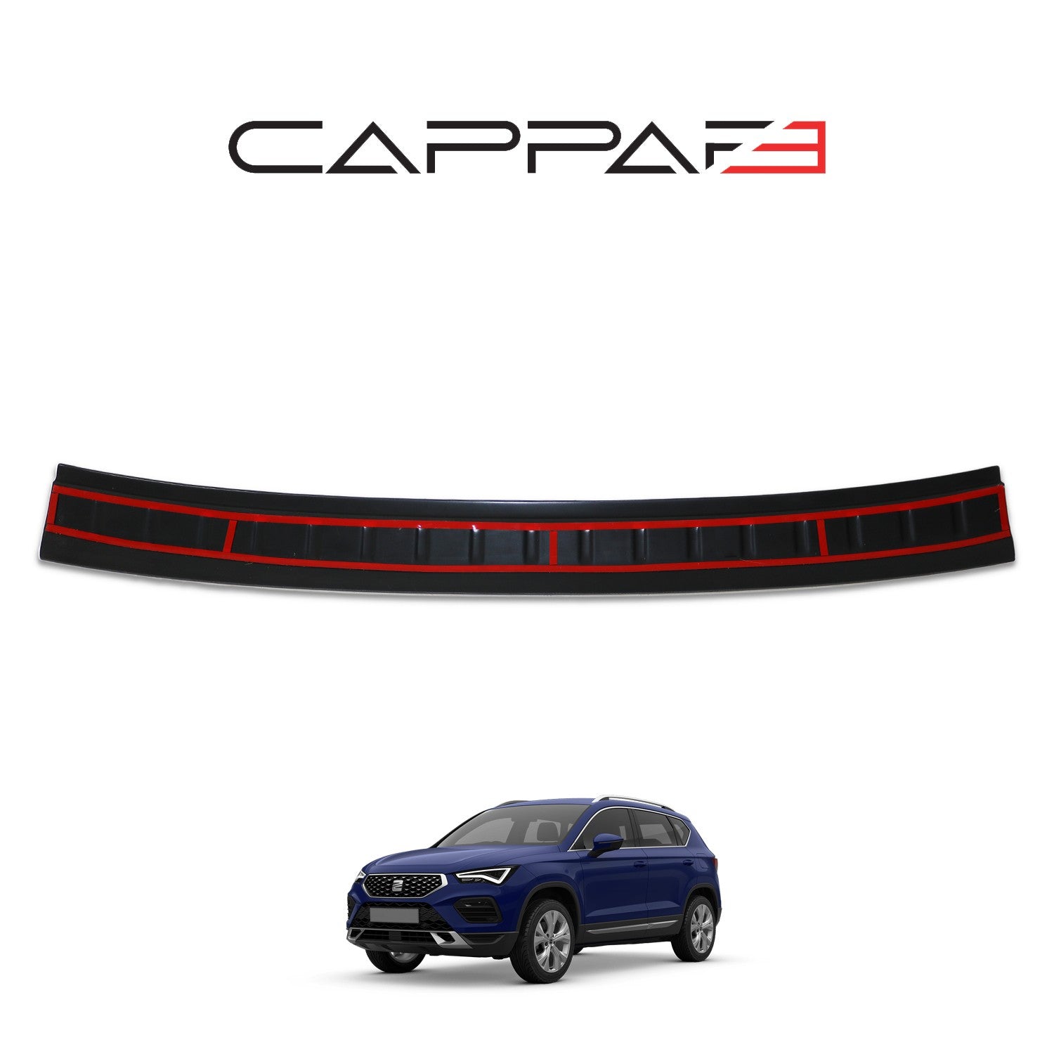 Seat Ateca 2016 Onwards Rear Bumper Sill Protector Matt