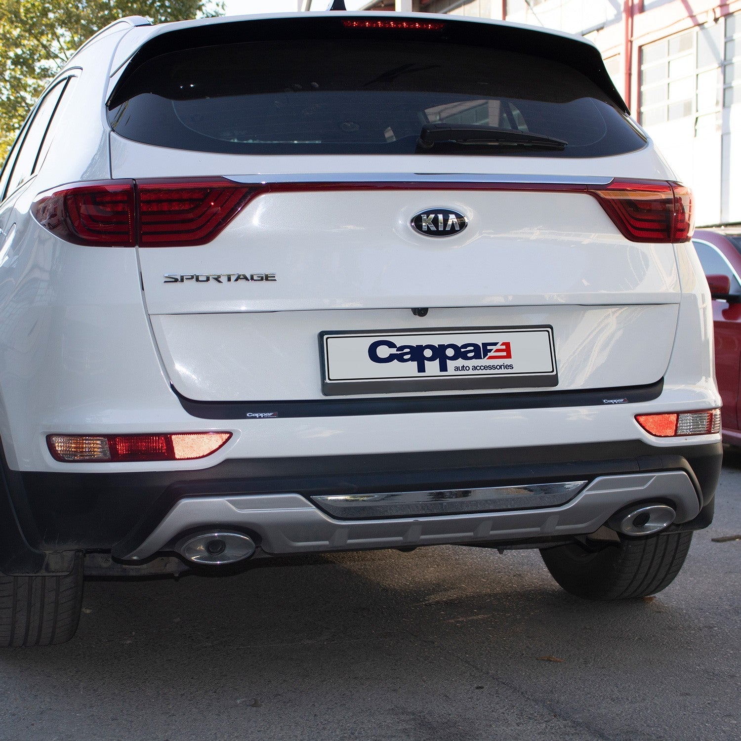 Kia Sportage 2016 - 2019 Rear Bumper Sill Protector Matt
