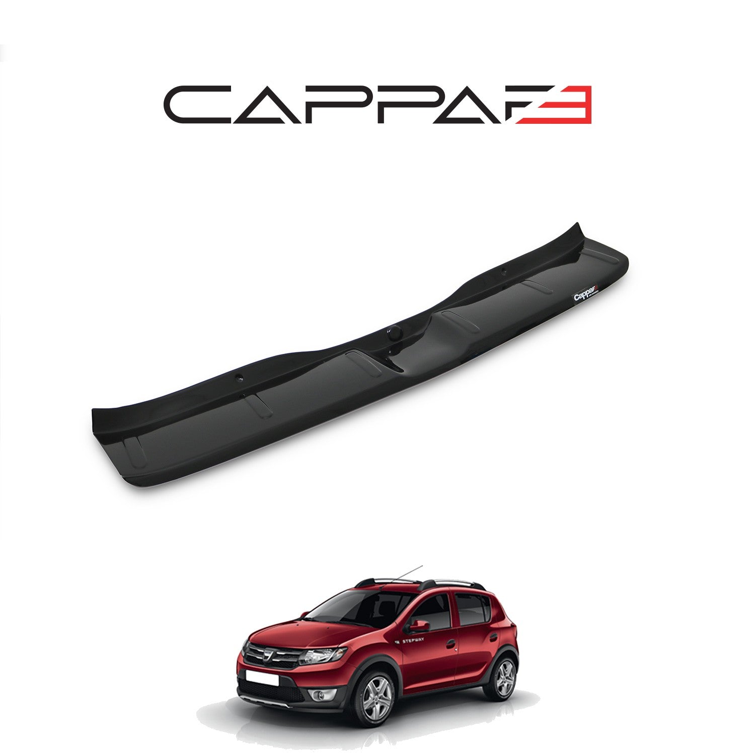 Dacia Sandero 2012 - 2020 Rear Bumper Sill Protector Gloss