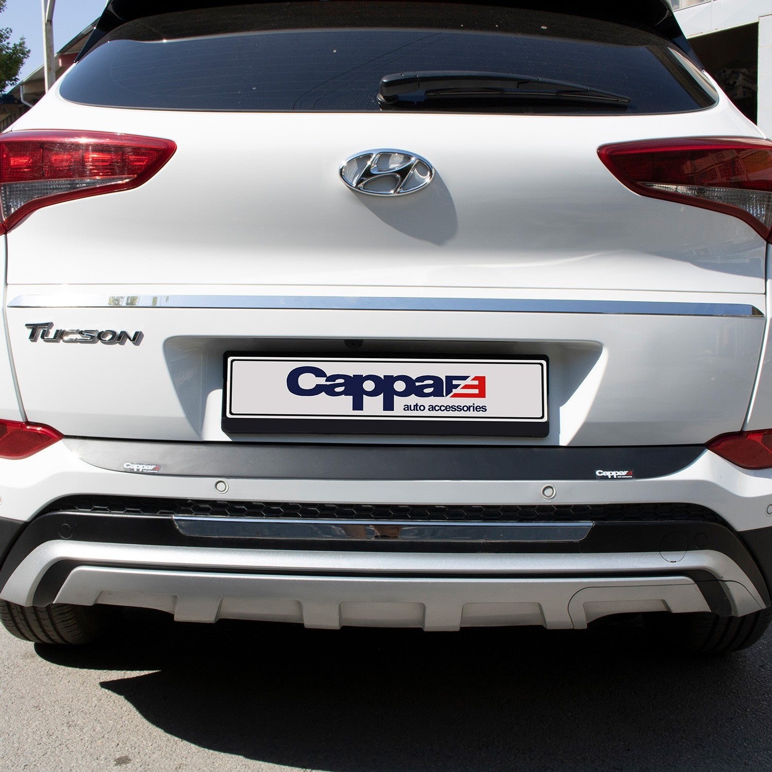 Hyundai Tucson 2016 - 2018 Rear Bumper Sill Protector Matt