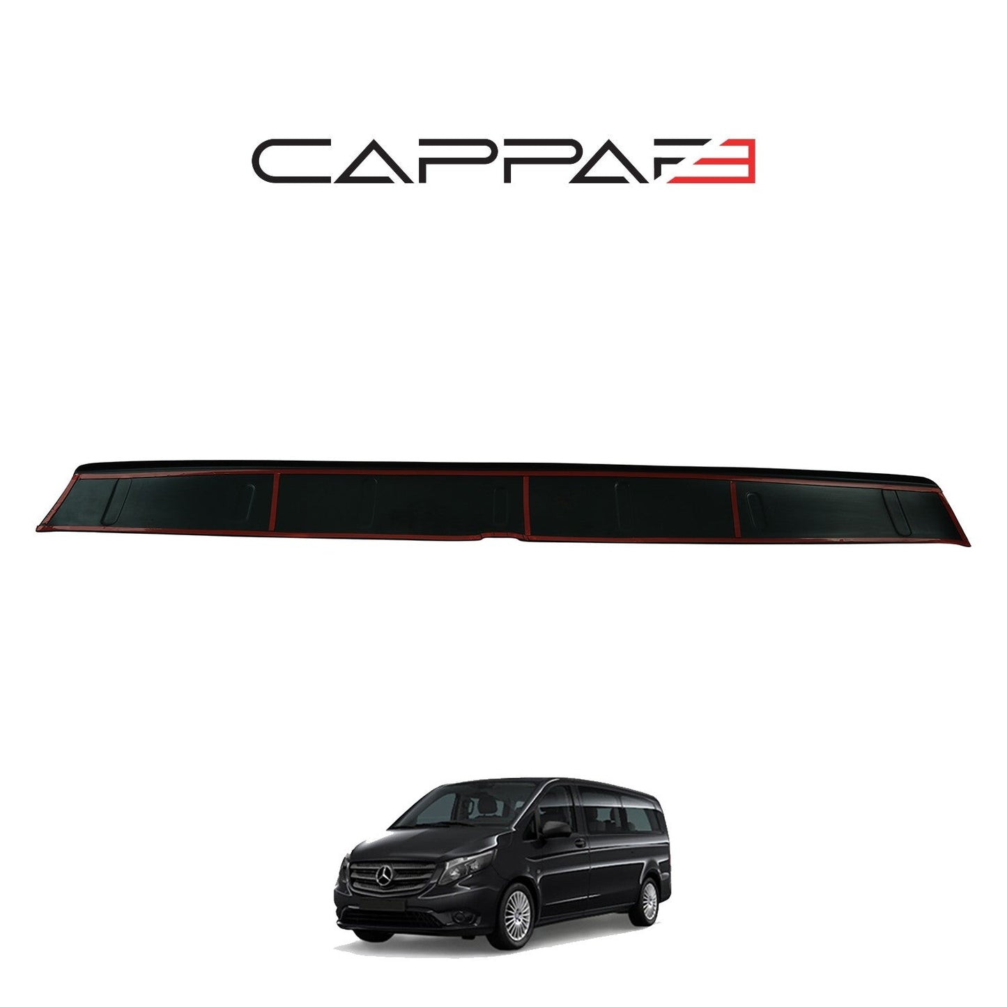 Mercedes Vito 2015 - 2020 Rear Bumper Sill Protector Matt