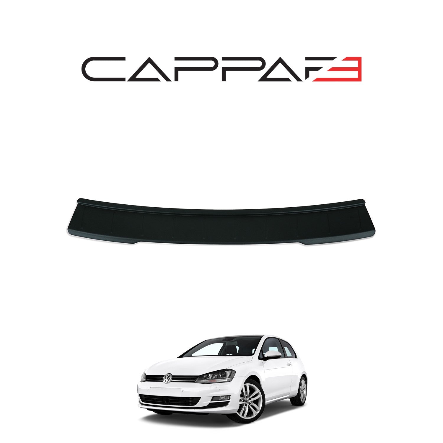 Volkswagen Golf 2013 - 2021 Rear Bumper Sill Protector Matt